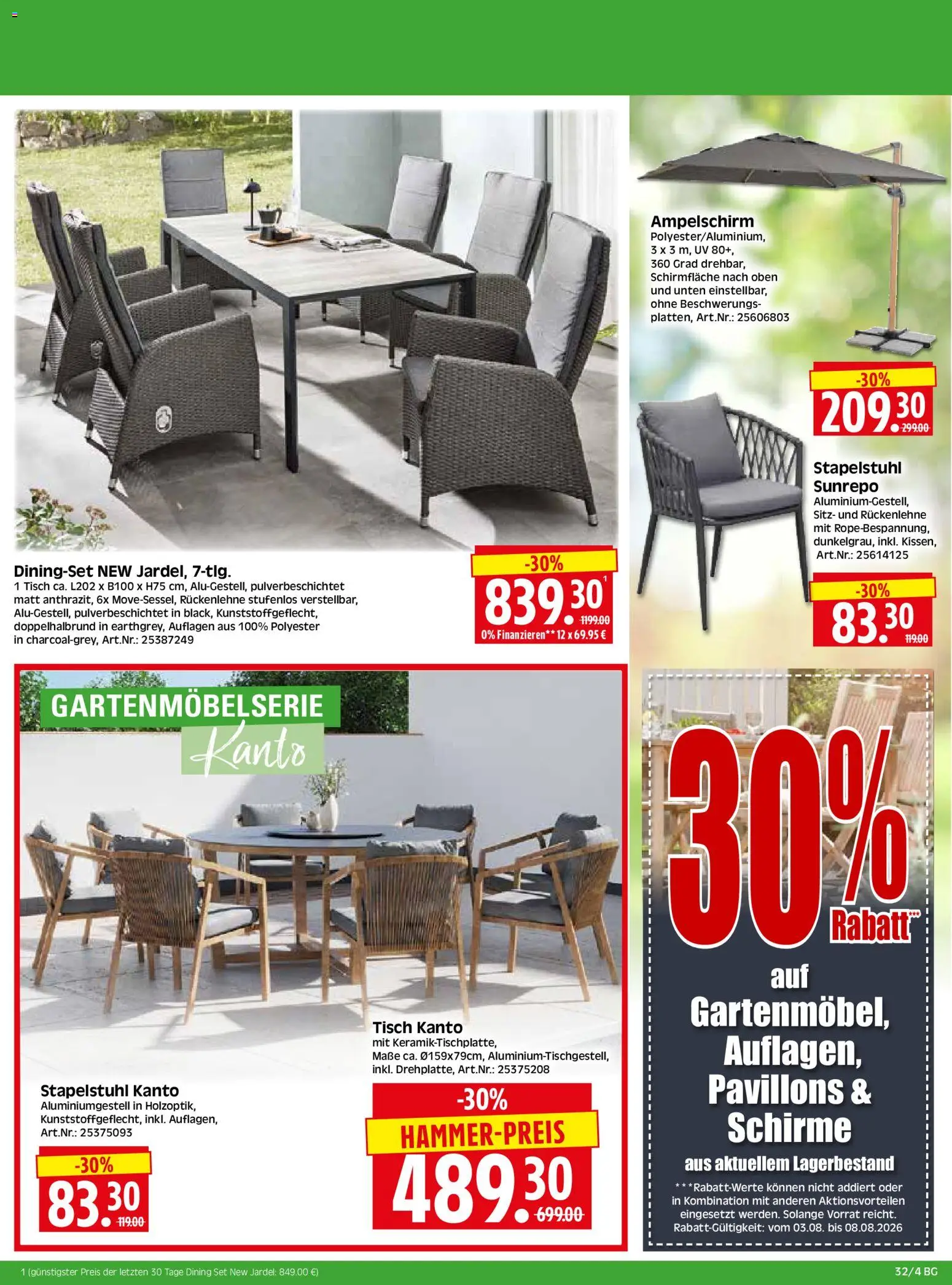 HERKULES Bau & Garten – gültig ab 03.08.2026 | Seite: 4 | Produkte: Tisch