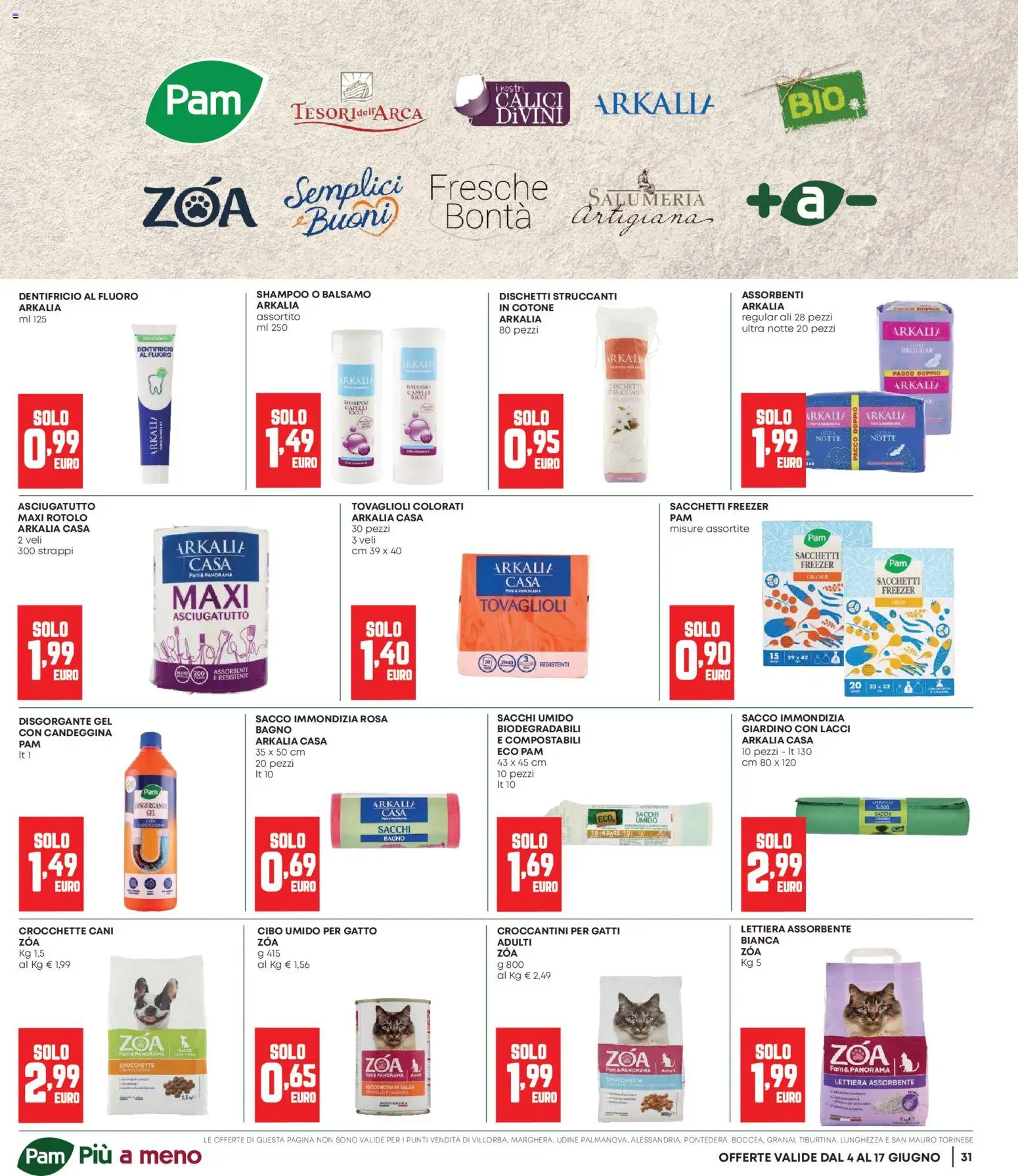 Volantino Panorama del 04.06.2026 | Pagina: 31 | Prodotti: Shampoo, Salsa, Crocchette, Freezer