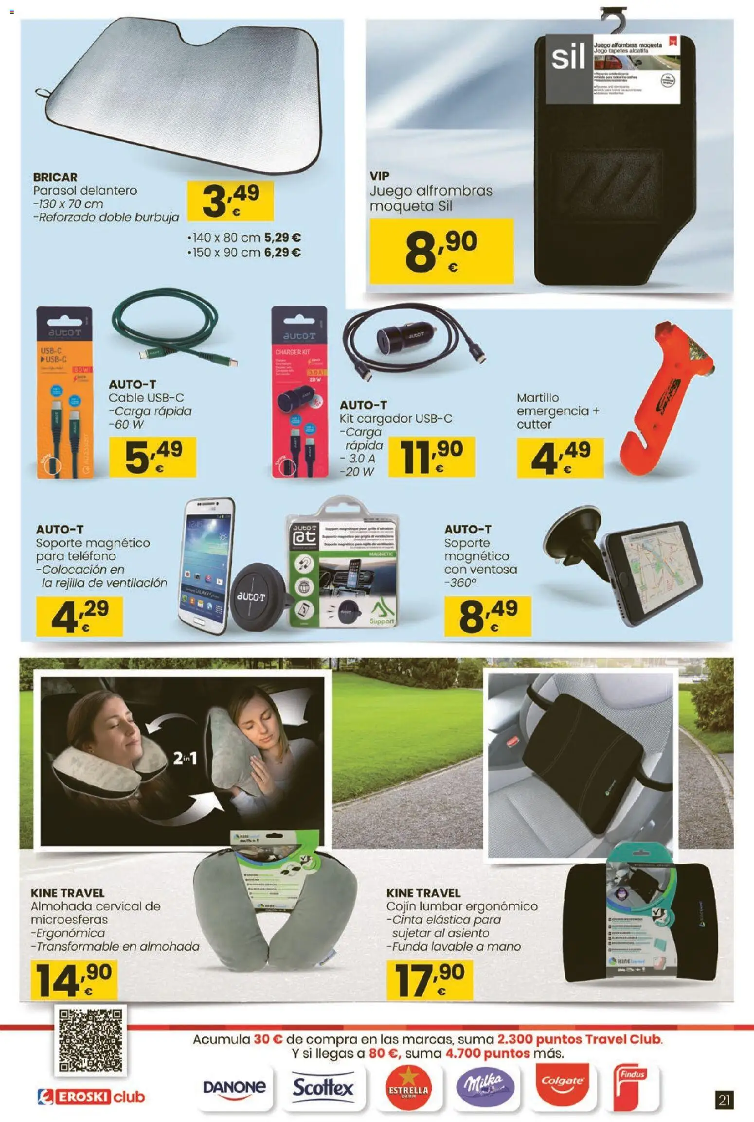 Eroski Qué planazo │ válido desde el 26.03.2026 | Página: 21 | Productos: Cable, Funda, Almohada, Cojín