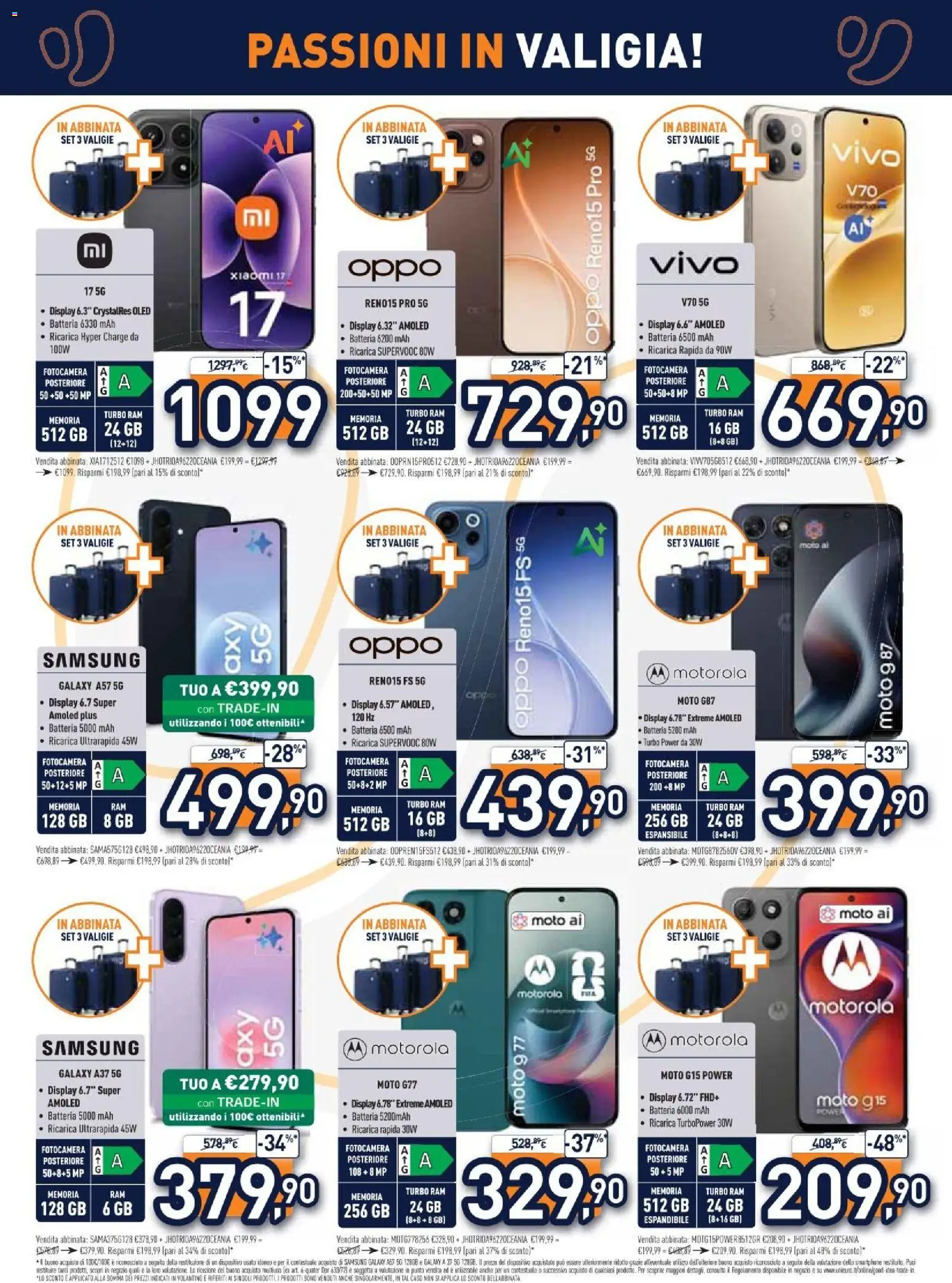 Volantino Unieuro del 01/07/2026 | Pagina: 7 | Prodotti: Xiaomi, Fotocamera, Batteria, Samsung