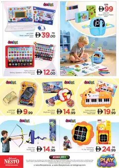 Preview of Nesto catalogue Play & Pay Less valid from 17 Sep, 2026 | Page: 8 | Products: Keyboard, Light, Watch, Toys
