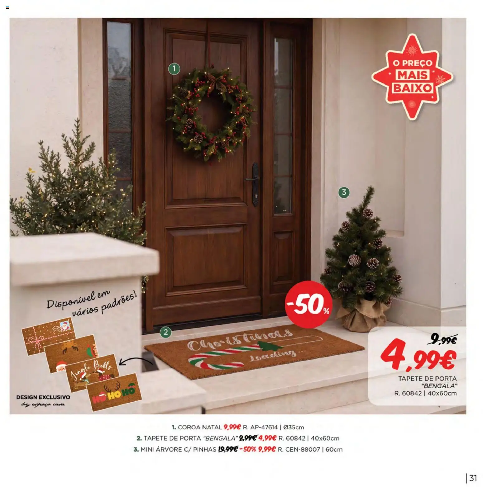Espaço Casa Catálogo de Natal 2026 │ válido de 06/10/2026 | Página: 31 | Produtos: Porta, Tapete