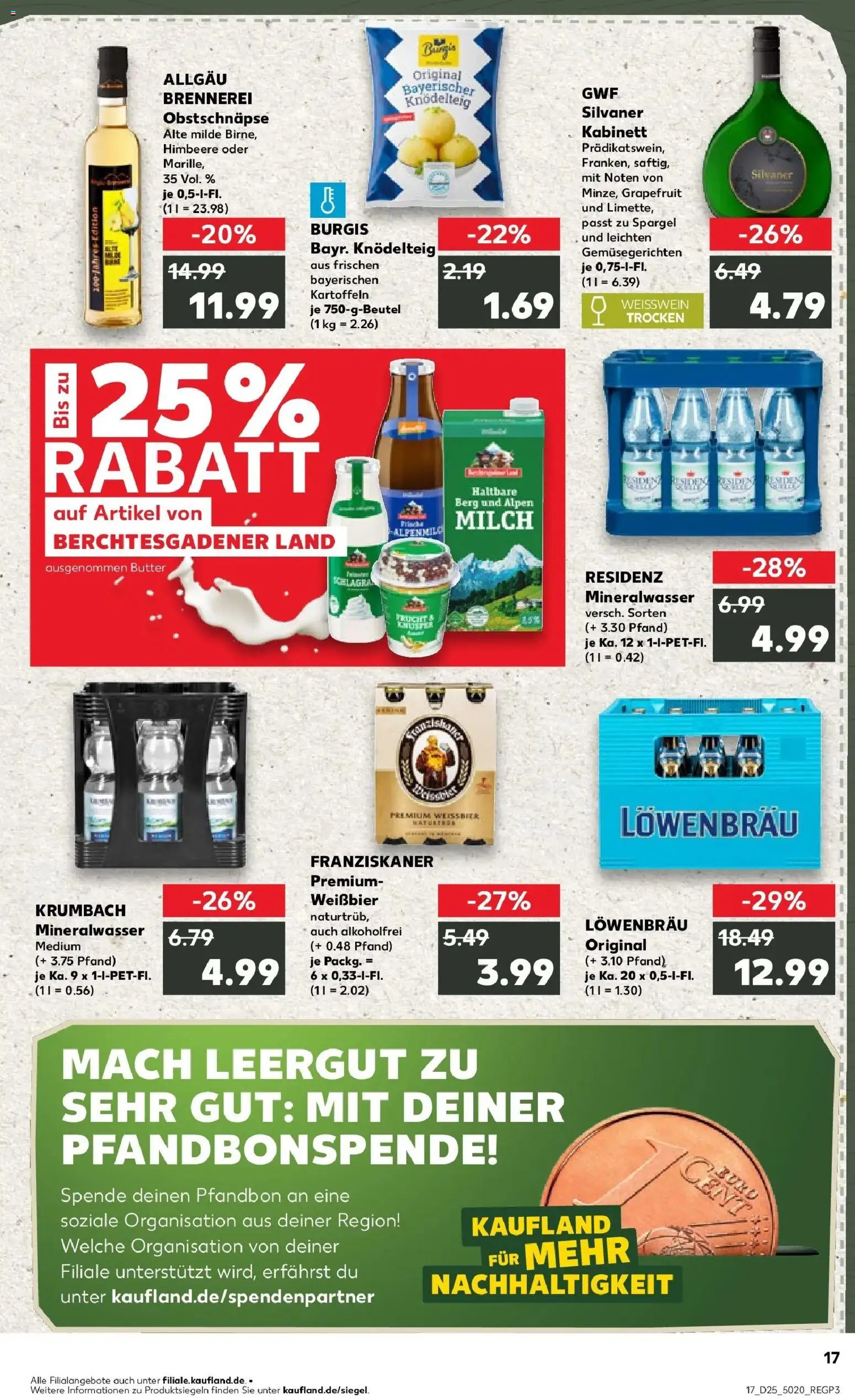 Kaufland Prospekt Gröbenzell – gültig ab 14.06.2026 | Seite: 26 | Produkte: Weißwein, Mineralwasser, Grapefruit, Himbeere