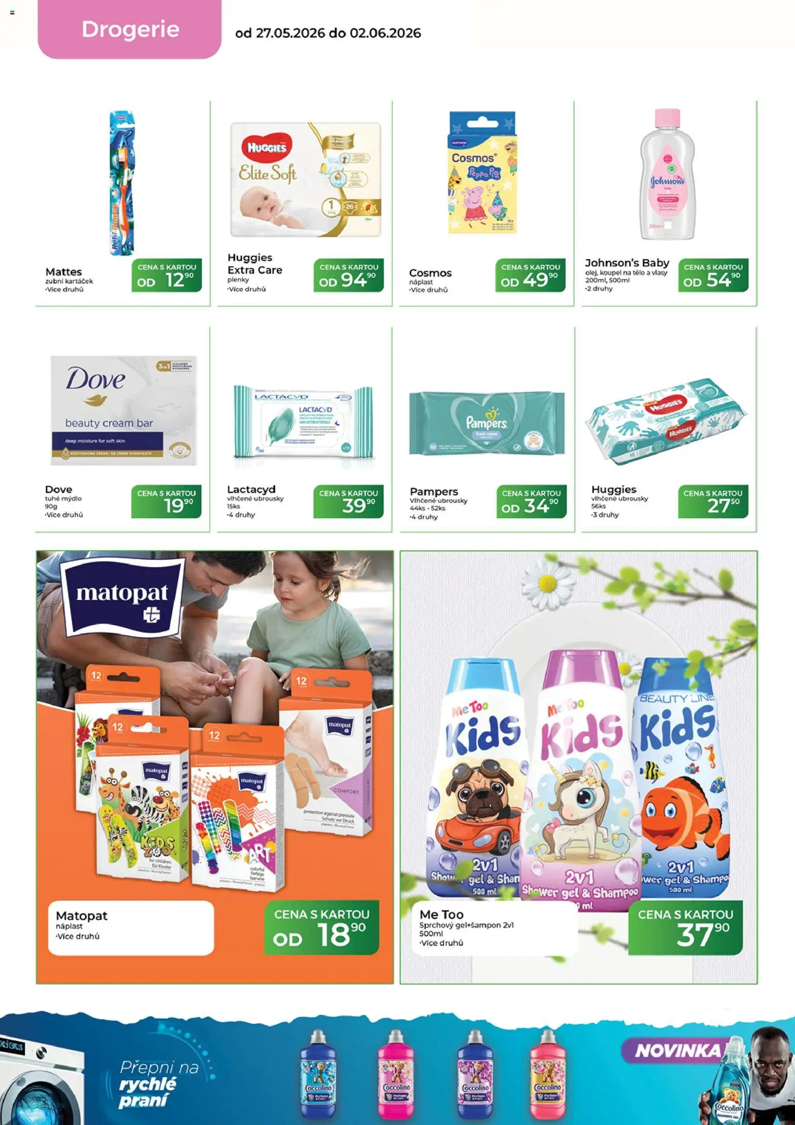 Tamda Foods leták od 27.05.2026 | Strana: 58 | Produkty: Náplast, Ubrousky, Drogerie, Kinder