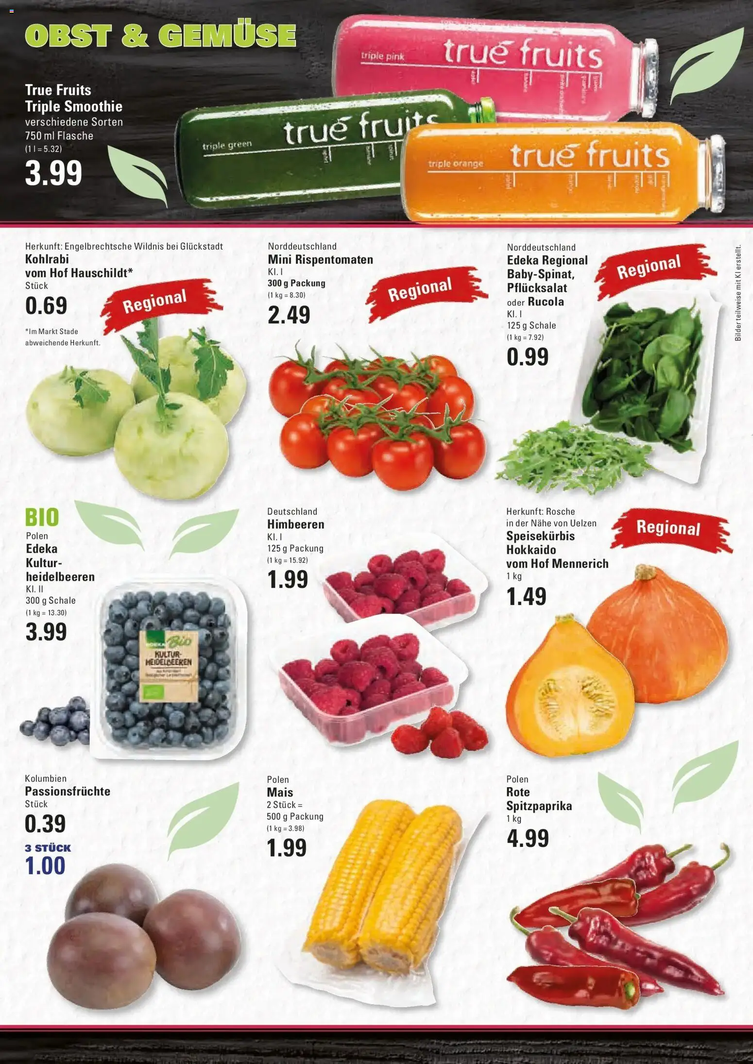 Edeka Prospekt Prisdorf (ab 31.08.2026) » Angebote Online | Seite: 2 | Produkte: Rucola, Bilder, Gemüse, Obst