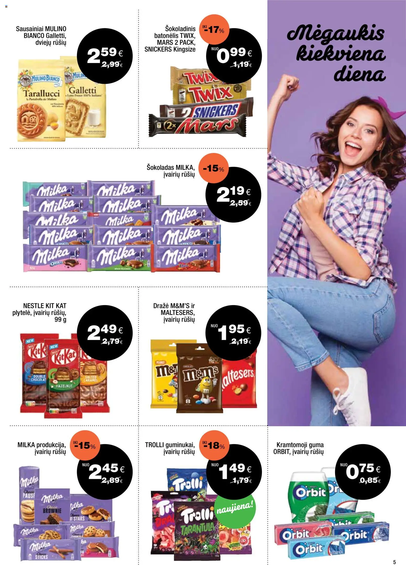 Express market akcijos nuo 2026.10.04 | Puslapis: 5 | Prekių: Sausainiai, Kramtomoji guma, Šokoladas