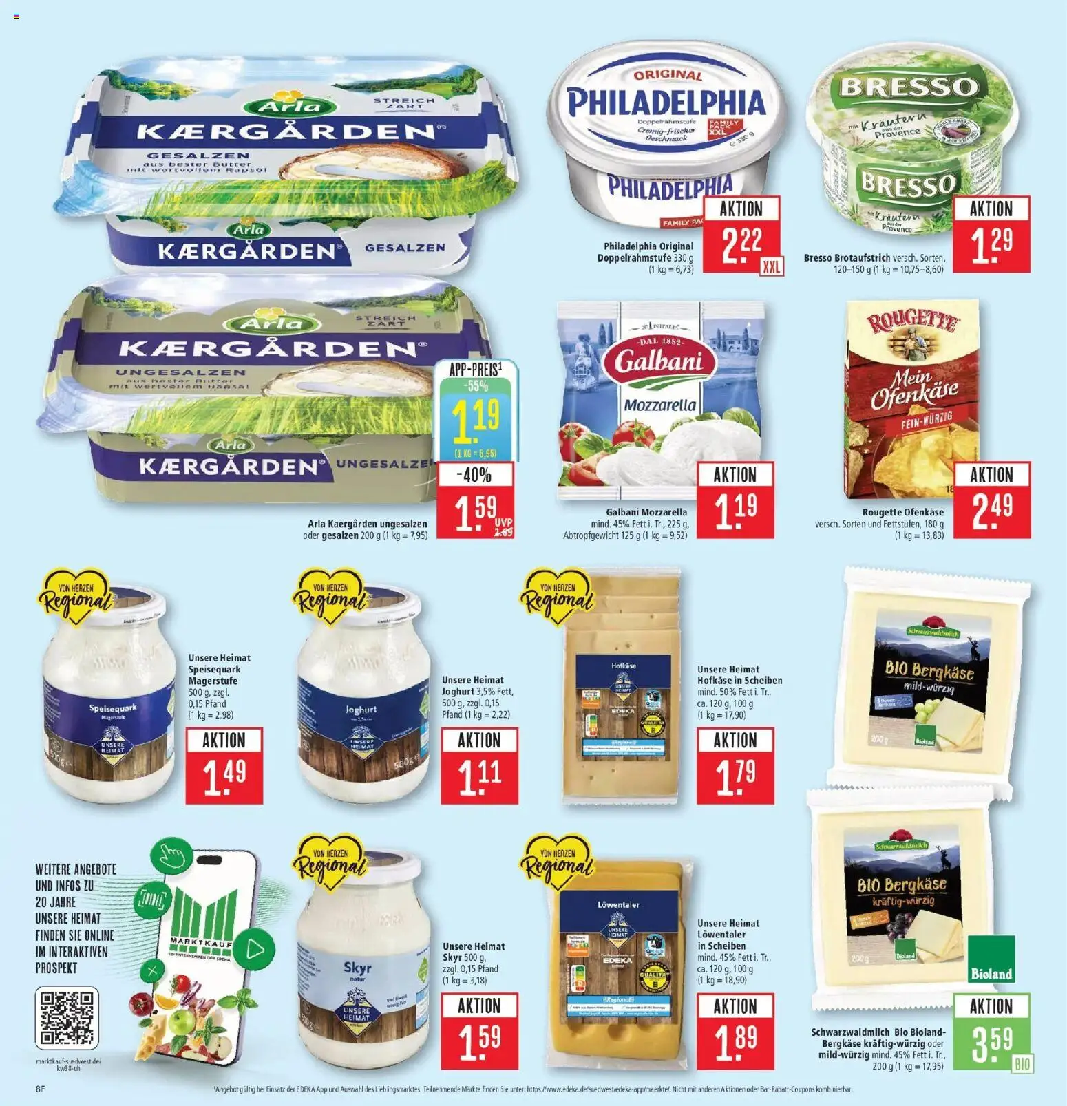 Marktkauf Prospekt Aschaffenburg (ab 14.09.2026) » Angebote online | Seite: 10 | Produkte: Butter, Joghurt, Rougette ofenkase, Bresso
