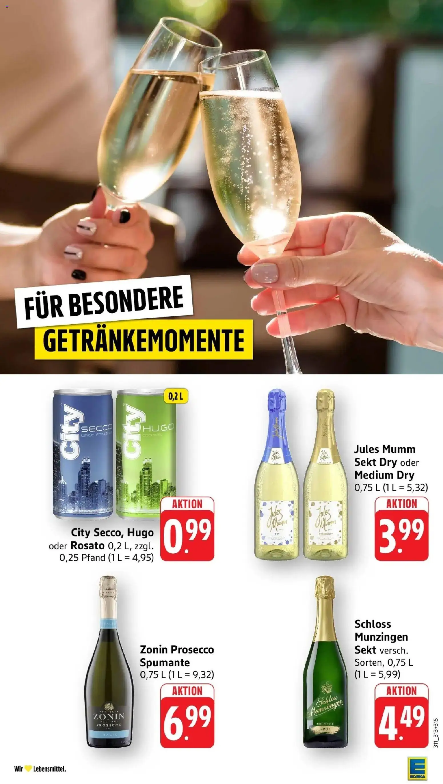 Edeka prospekt Ottersweier	 – gültig ab 27.04.2026 | Seite: 36 | Produkte: Mumm sekt, Sekt, Prosecco, Hugo
