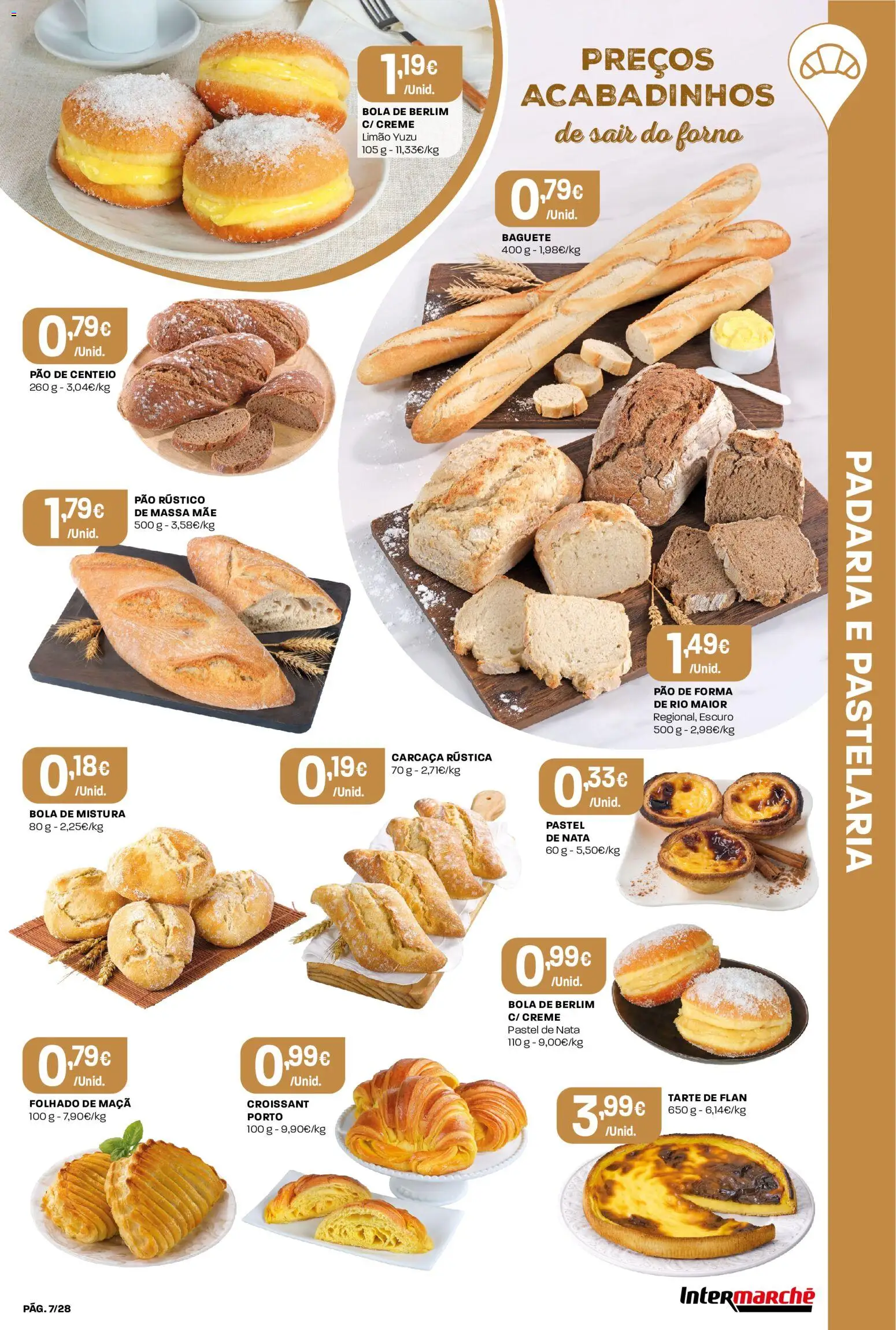 Intermarché Folheto Contact │ válido de 27/08/2026 | Página: 7 | Produtos: Baguete, Forno, Pão rústico, Bola de Berlim