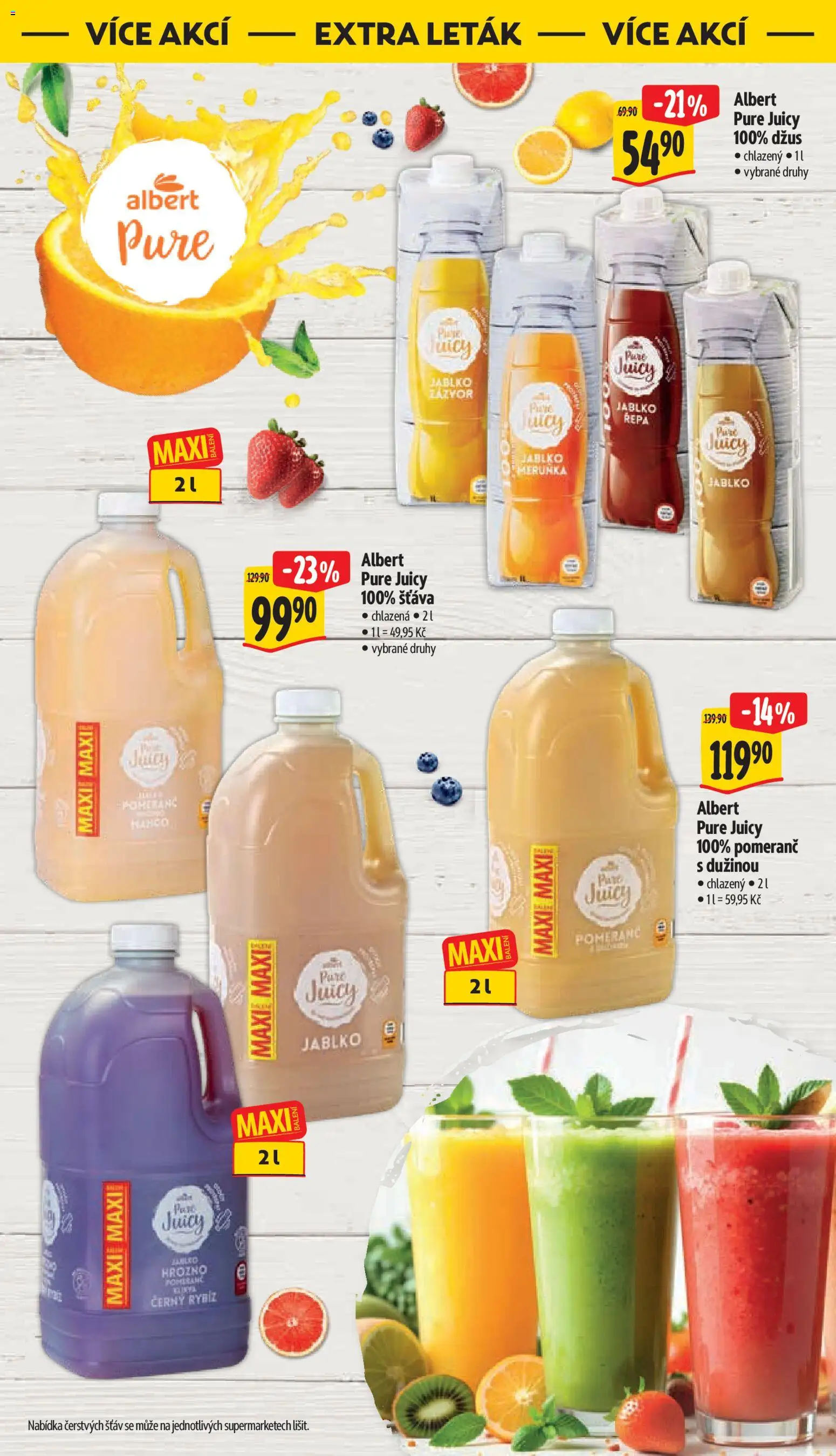 Albert leták - Supermarket Frenštát pod Radhoštěm od 07.10.2026 | Strana: 42 | Produkty: Džus, Řepa, Zázvor, Šťáva