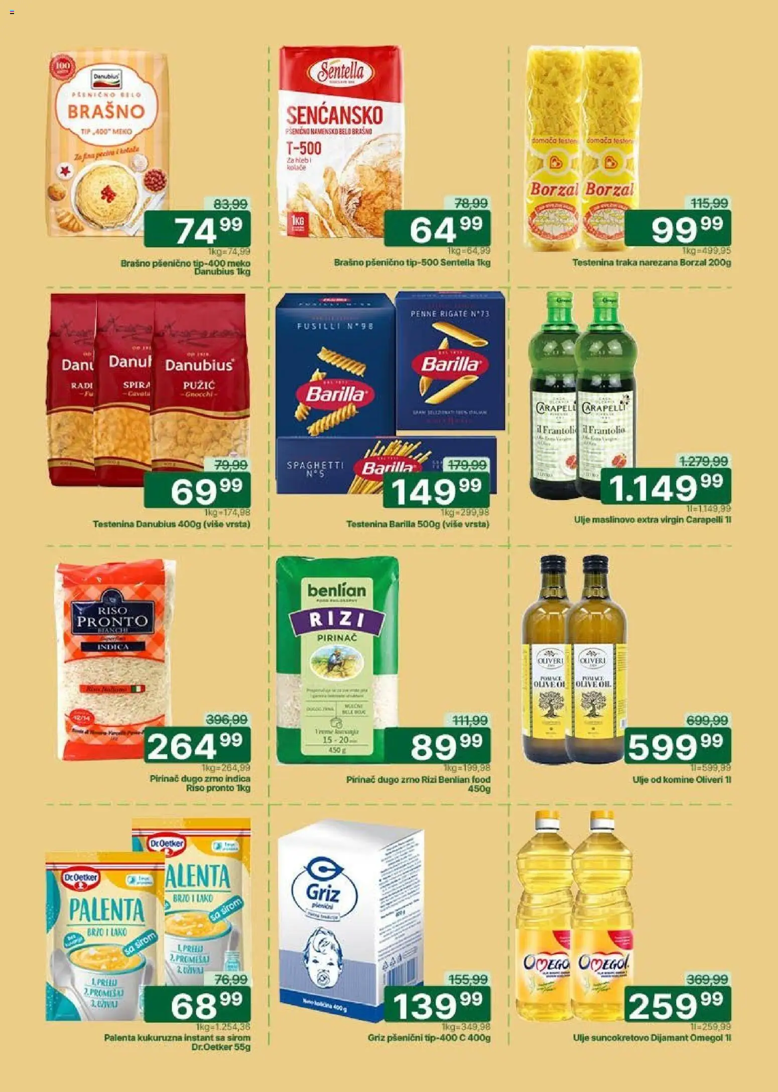 Univerexport katalog - važi od 27.04.2026 | Strana: 13 | Proizvode: Palenta, Pronto, Brašno, Pirinač