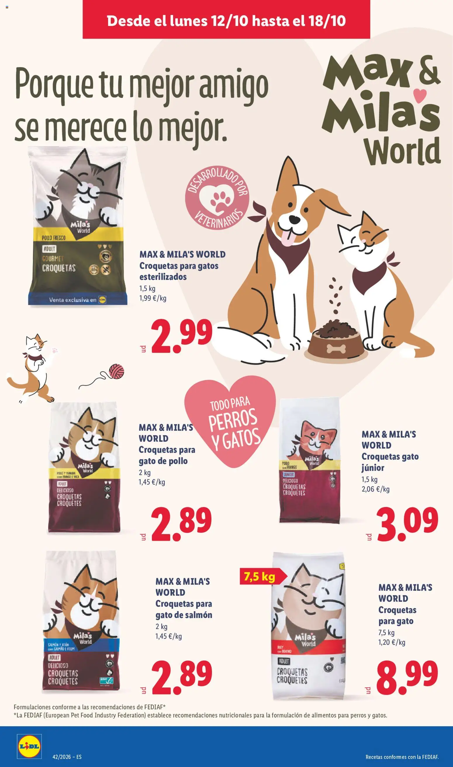 Lidl folleto de bazar │ válido desde el 12/10/2026 | Página: 12 | Productos: Atún, Salmón, Croquetas, Alimentos
