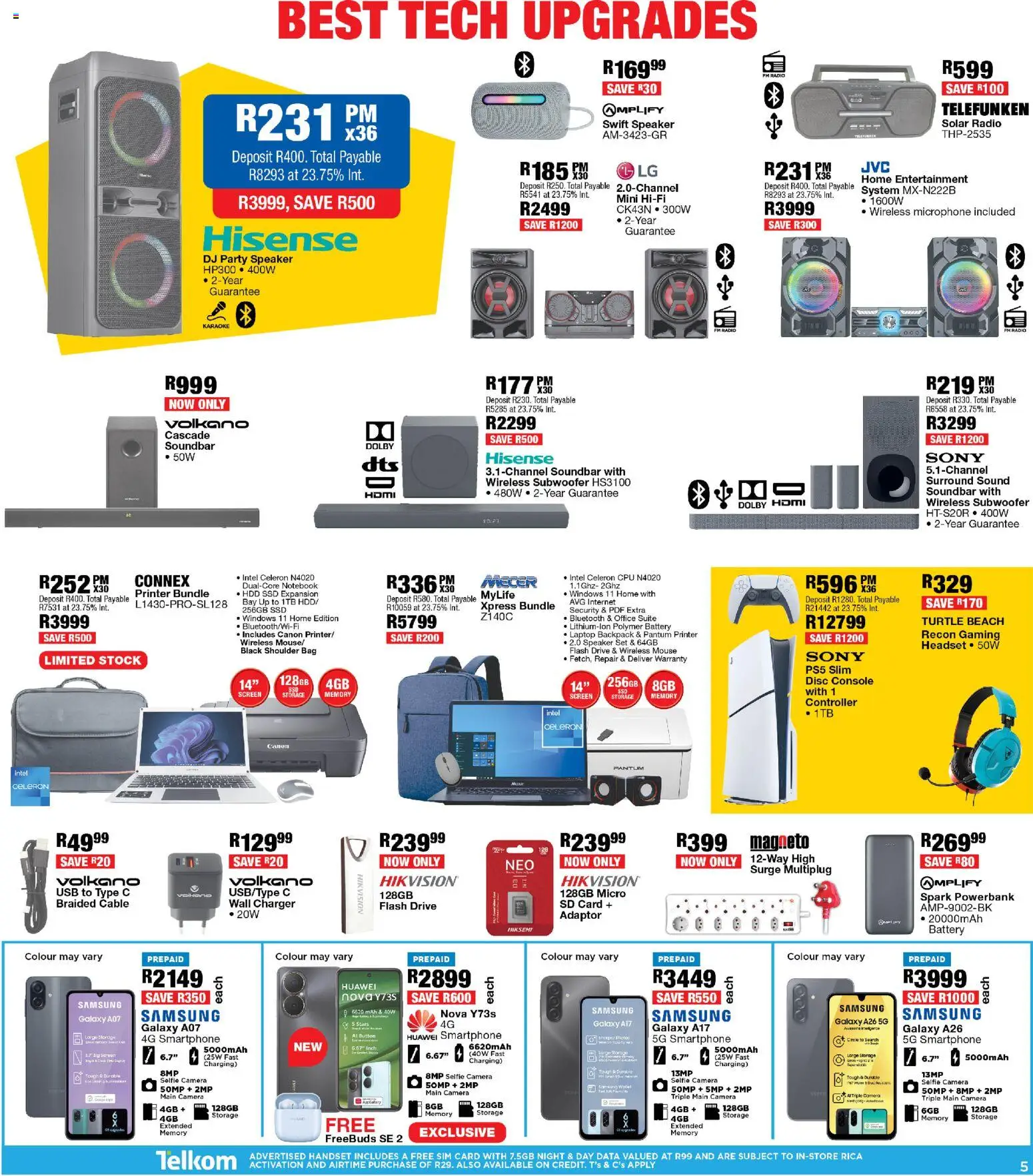 New OK Furniture catalogue – valid from 11.05.2026 | Page: 5 | Products: Data, Notebook, Speaker, Soundbar