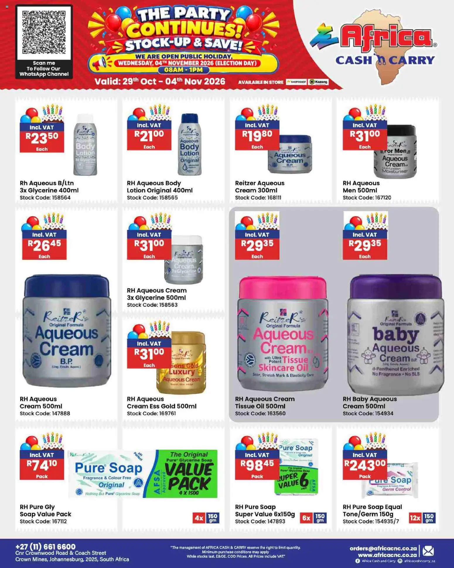 New Africa Cash & Carry catalogue – valid from 29/10/2026 | Page: 138