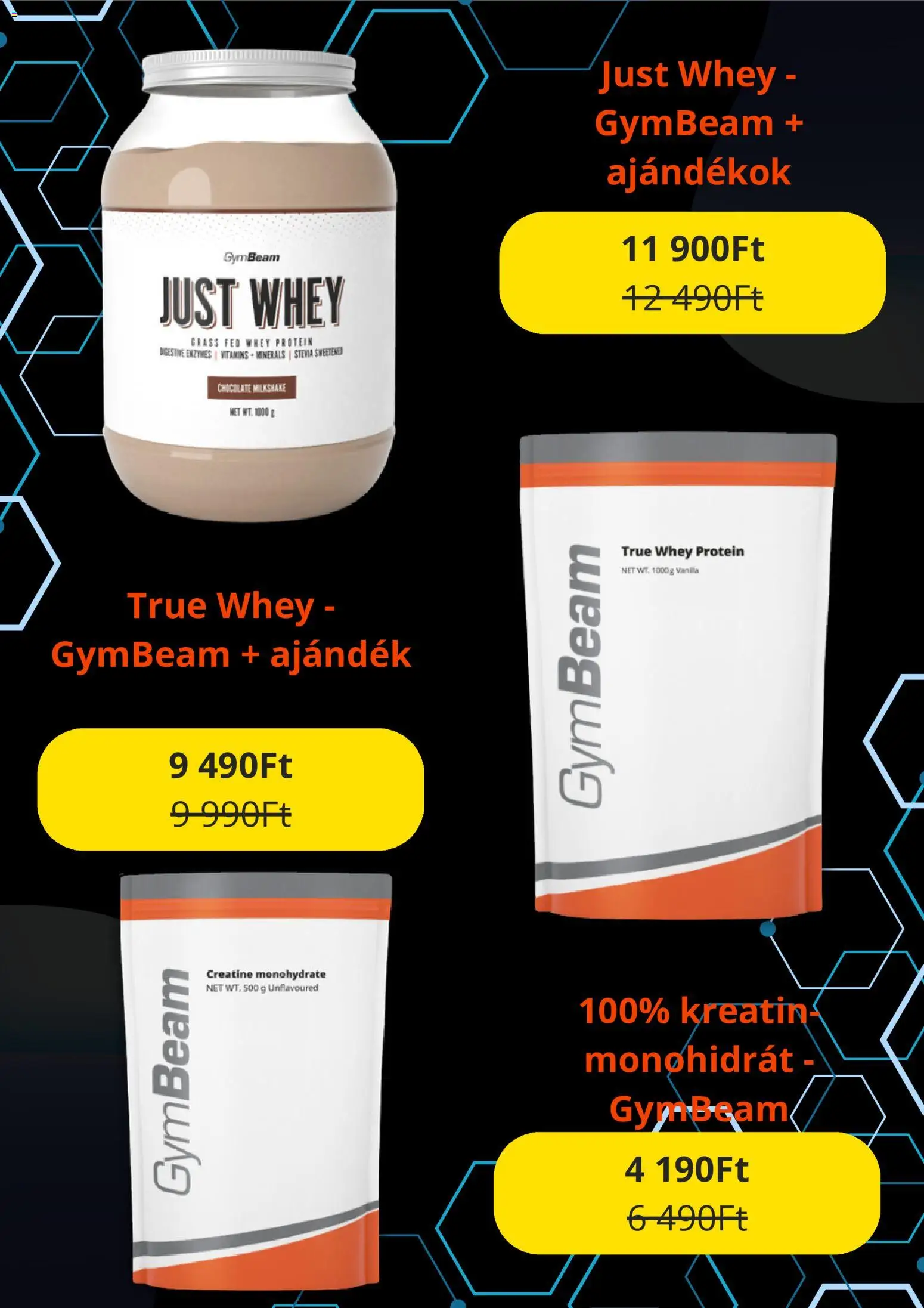 GymBeam akciós ujság - amely érvényes a következő dátumtól: 2026.09.22. | Oldal: 9 | Termékek: Protein