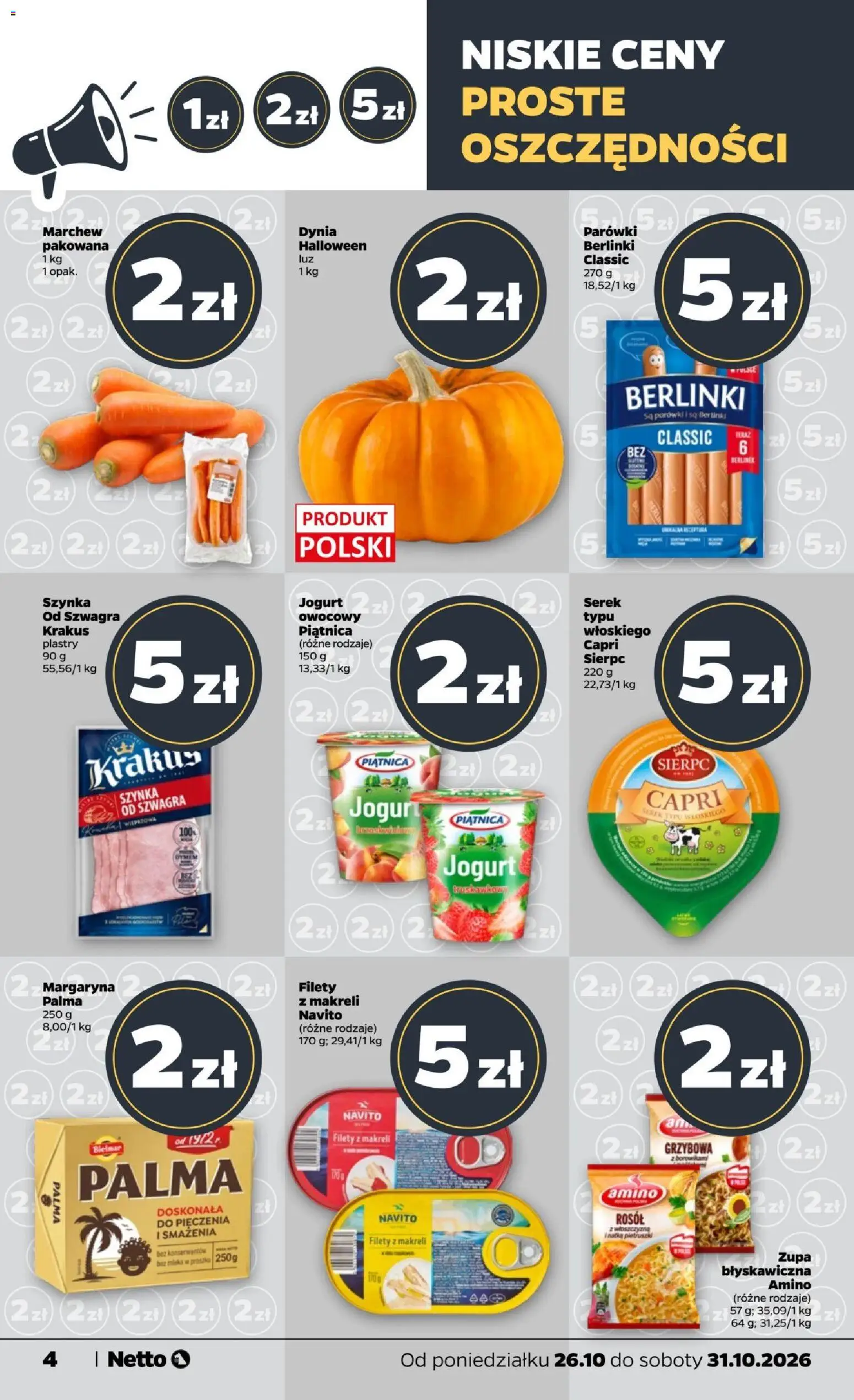 Netto gazetka od poniedziałku od 26.10.2026 | Strona: 4