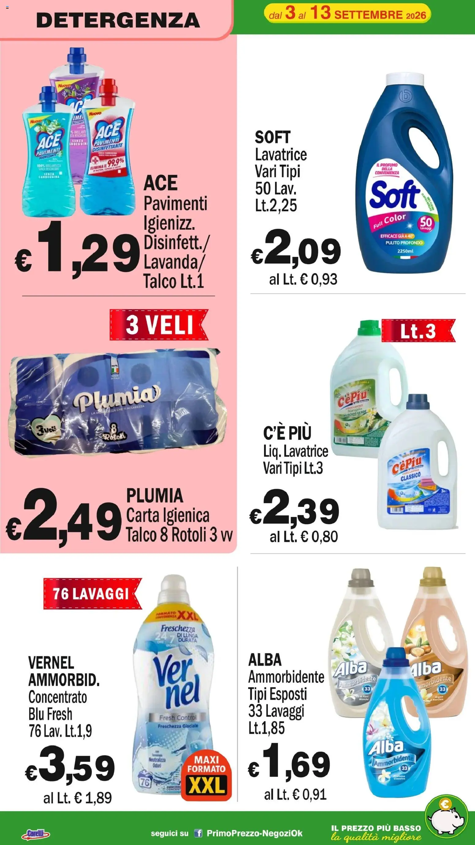Volantino Primo Prezzo del 03/09/2026 | Pagina: 19