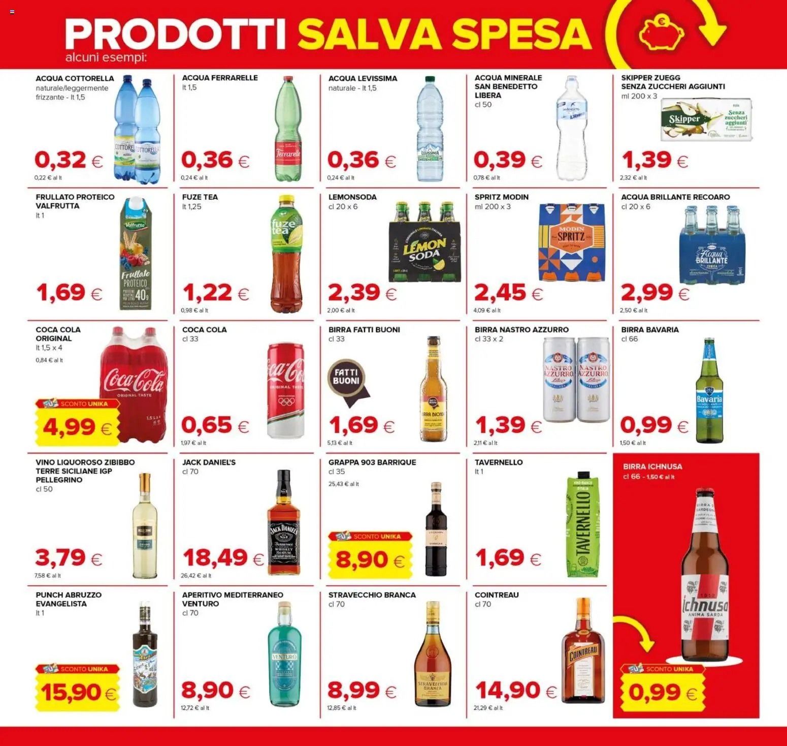 Volantino Tigre del 08/10/2026 | Pagina: 16 | Prodotti: Vino liquoroso, Birra, Acqua, Ferrarelle