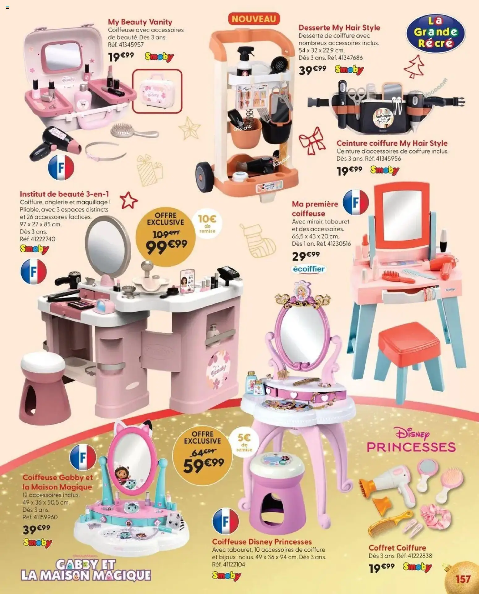 La Grande Récré - LE NOËL DE TOUTES LES PASSIONS à partir du 14/10/2026 - promo en ligne | Page: 157 | Produits: Ceinture, Maquillage, Bijoux