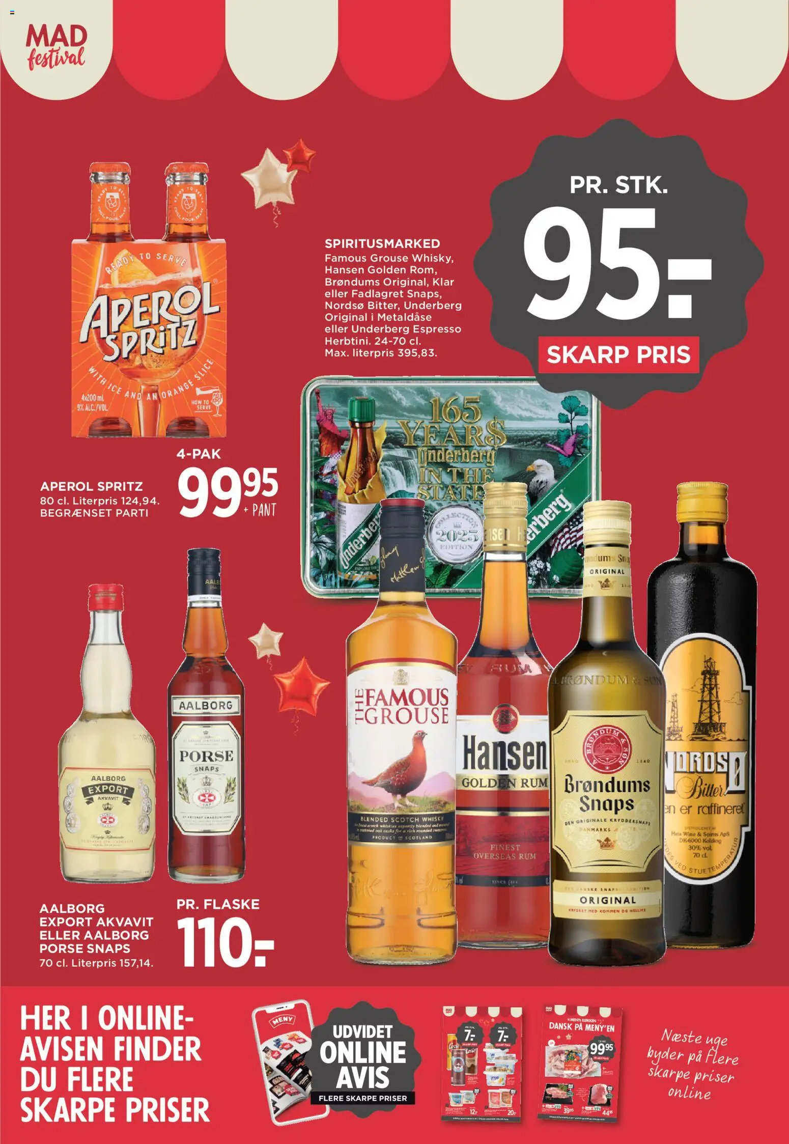 Meny tilbudsavis – gyldig fra 28/08/2026 | Side: 33 | Produkter: Whisky, Måtte, Aperol Spritz