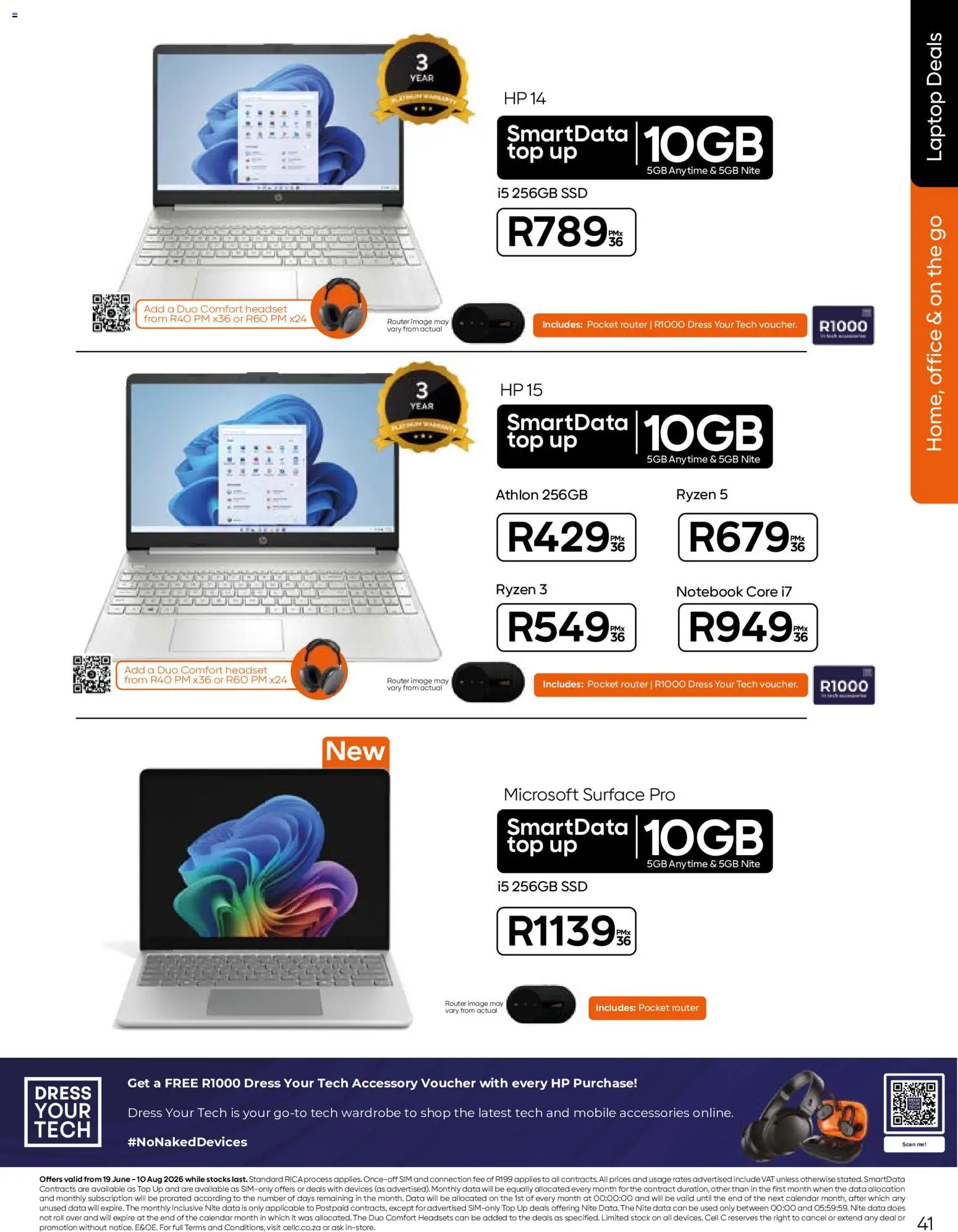 New Cell C catalogue – valid from 19.06.2026 | Page: 43