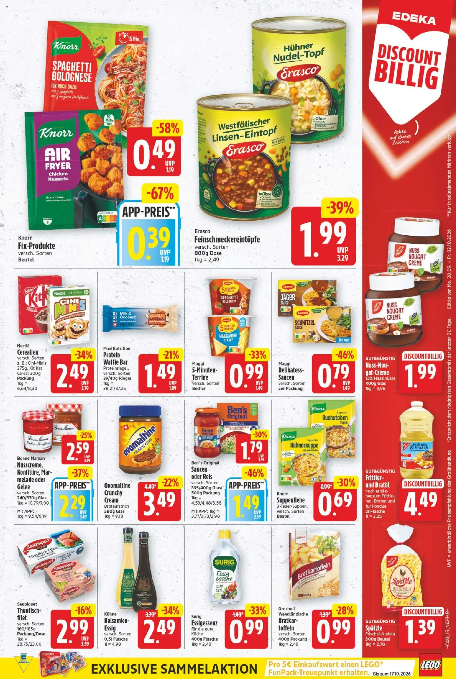 E center Prospekt – gültig ab 28.09.2026 | Seite: 15 | Produkte: Balsamico, Küche, Creme, Reis