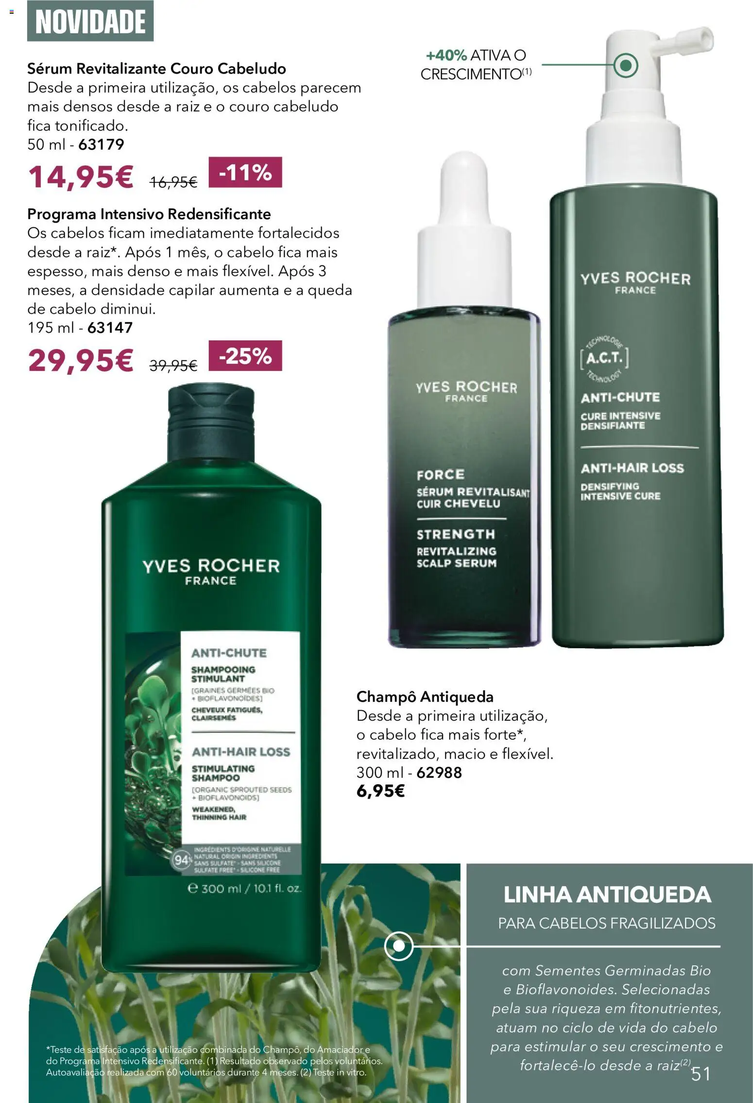 Yves Rocher Catalogo 13 │ válido de 21/10/2026 | Página: 51 | Produtos: Champô, Shampoo, Sérum