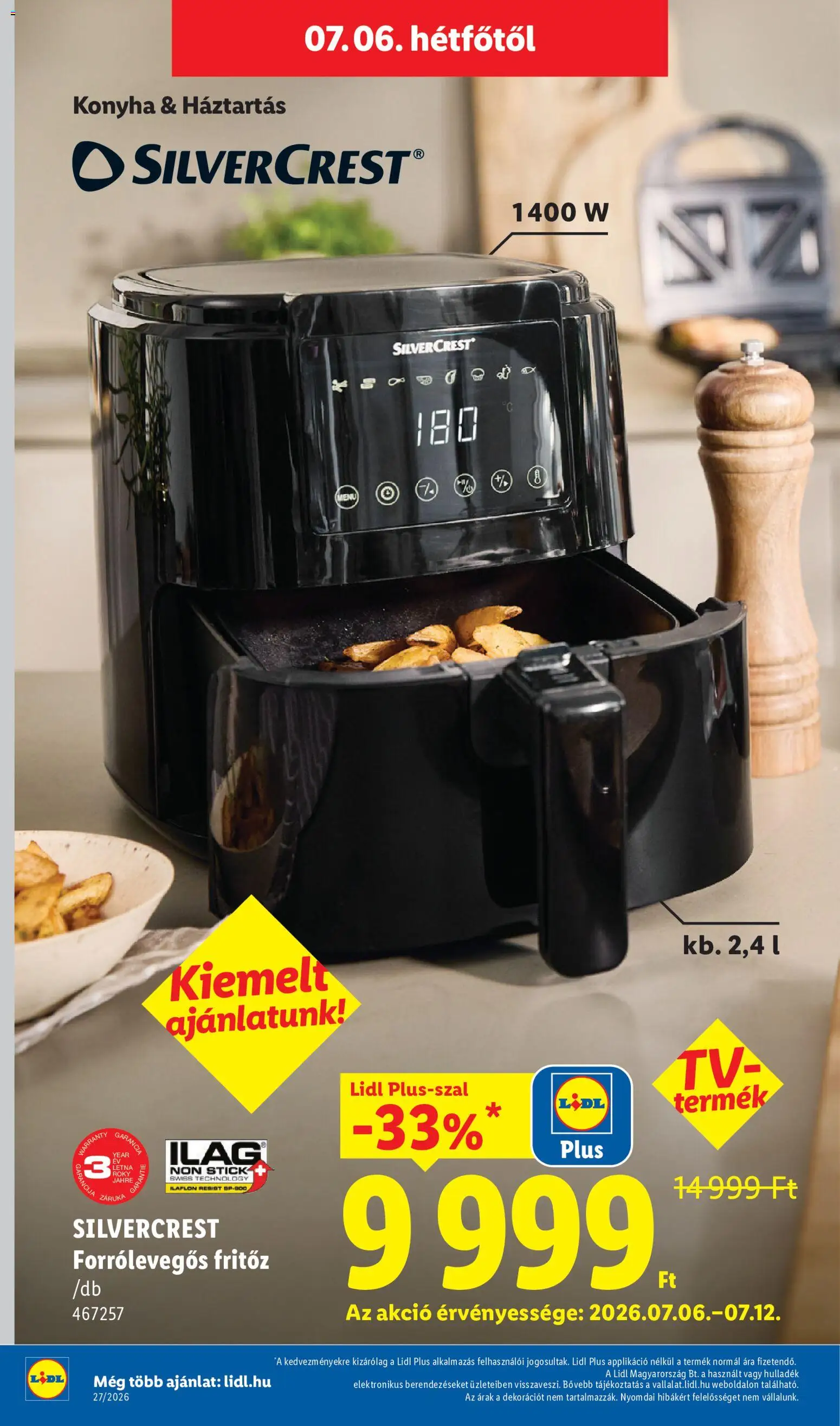 Lidl akciós ujság - amely érvényes a következő dátumtól: 2026.07.02. | Oldal: 18