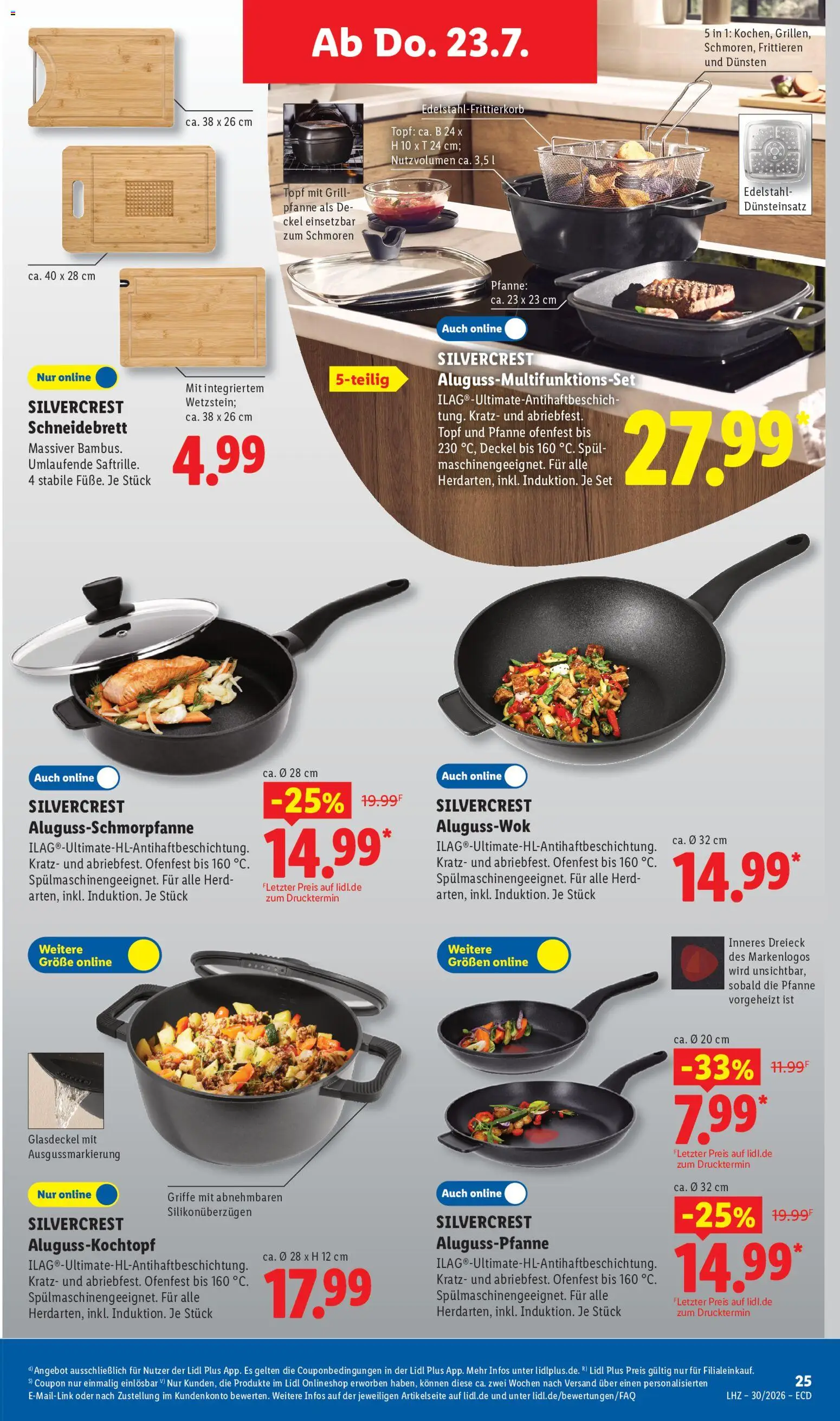 Lidl Prospekt – gültig ab 20.07.2026 | Seite: 25 | Produkte: Herd, Grill, Wok
