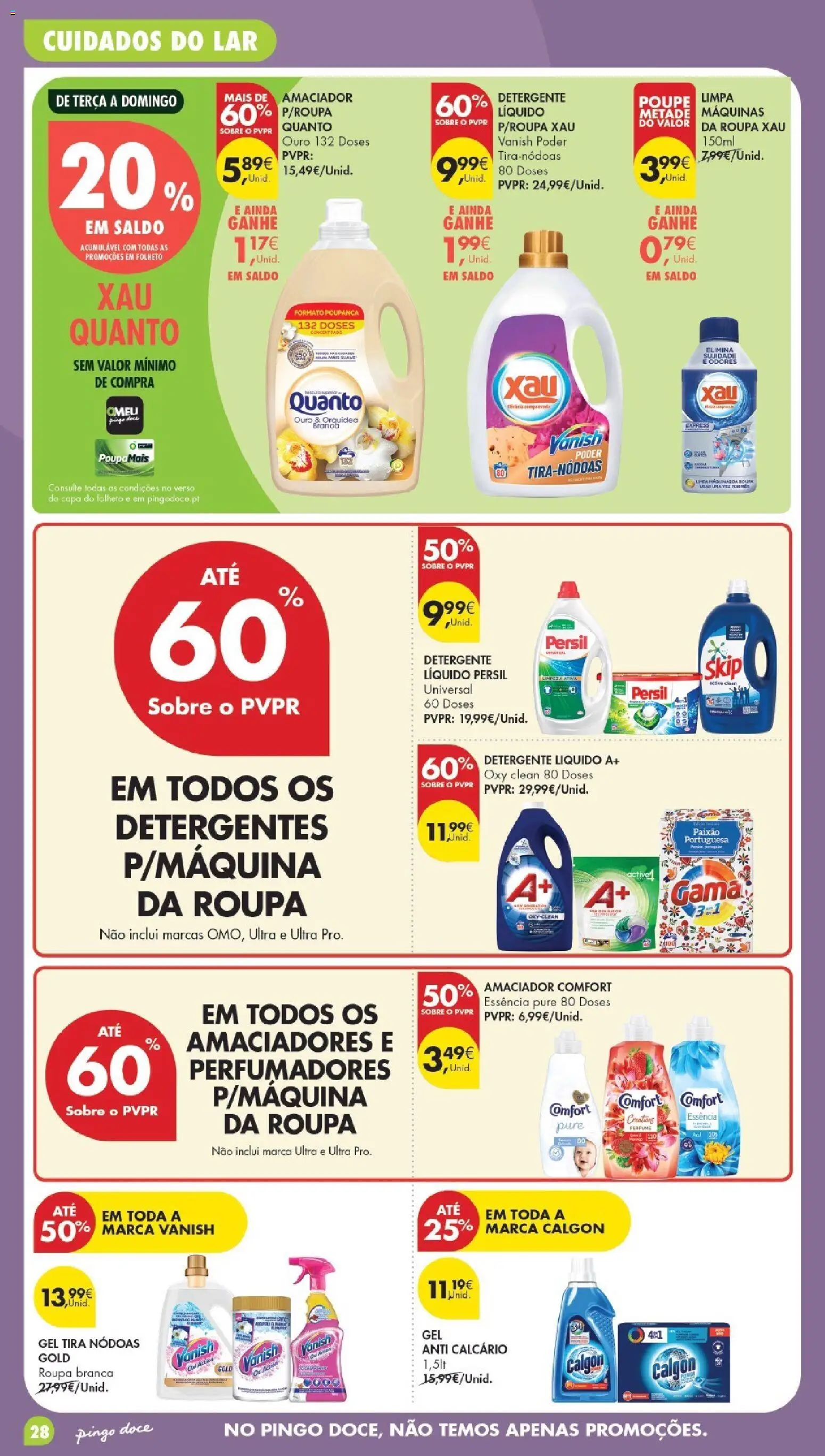 Pingo DocePoupe Esta Semana Madeira │ válido de 19.05.2026 | Página: 28 | Produtos: Perfume, Detergente, Persil