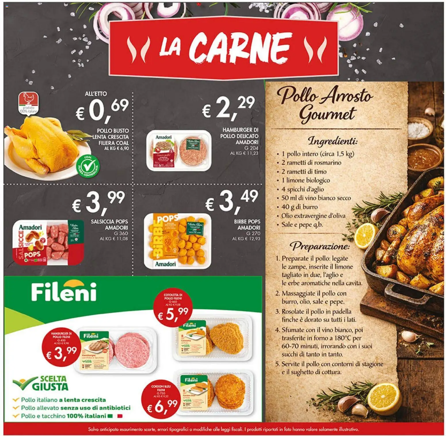 Volantino Coal del 09.04.2026 | Pagina: 13 | Prodotti: Sale, Pepe, Hamburger, Vino bianco
