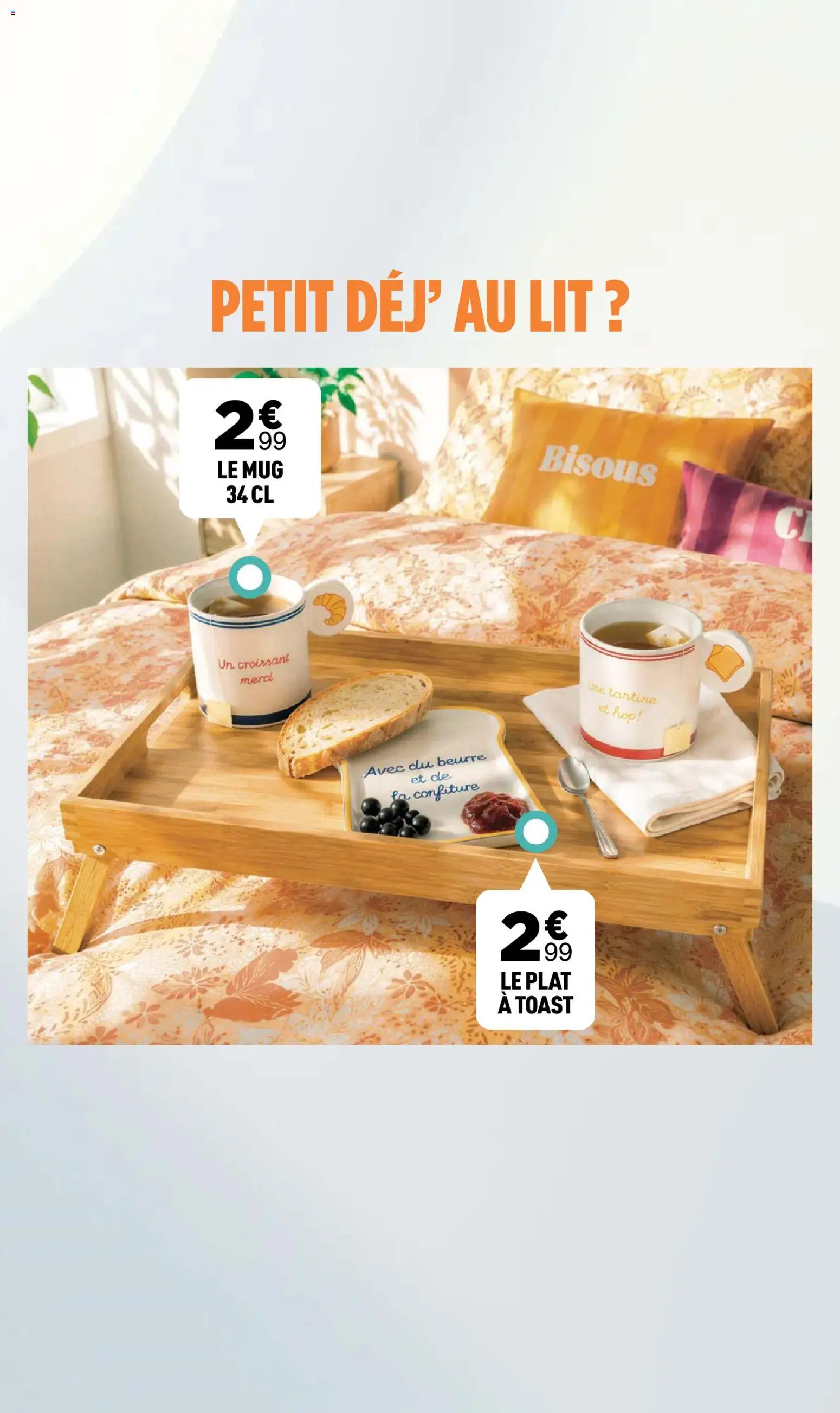 {H1} | Page: 20 | Produits: Croissant, Confiture, Lit, Beurre