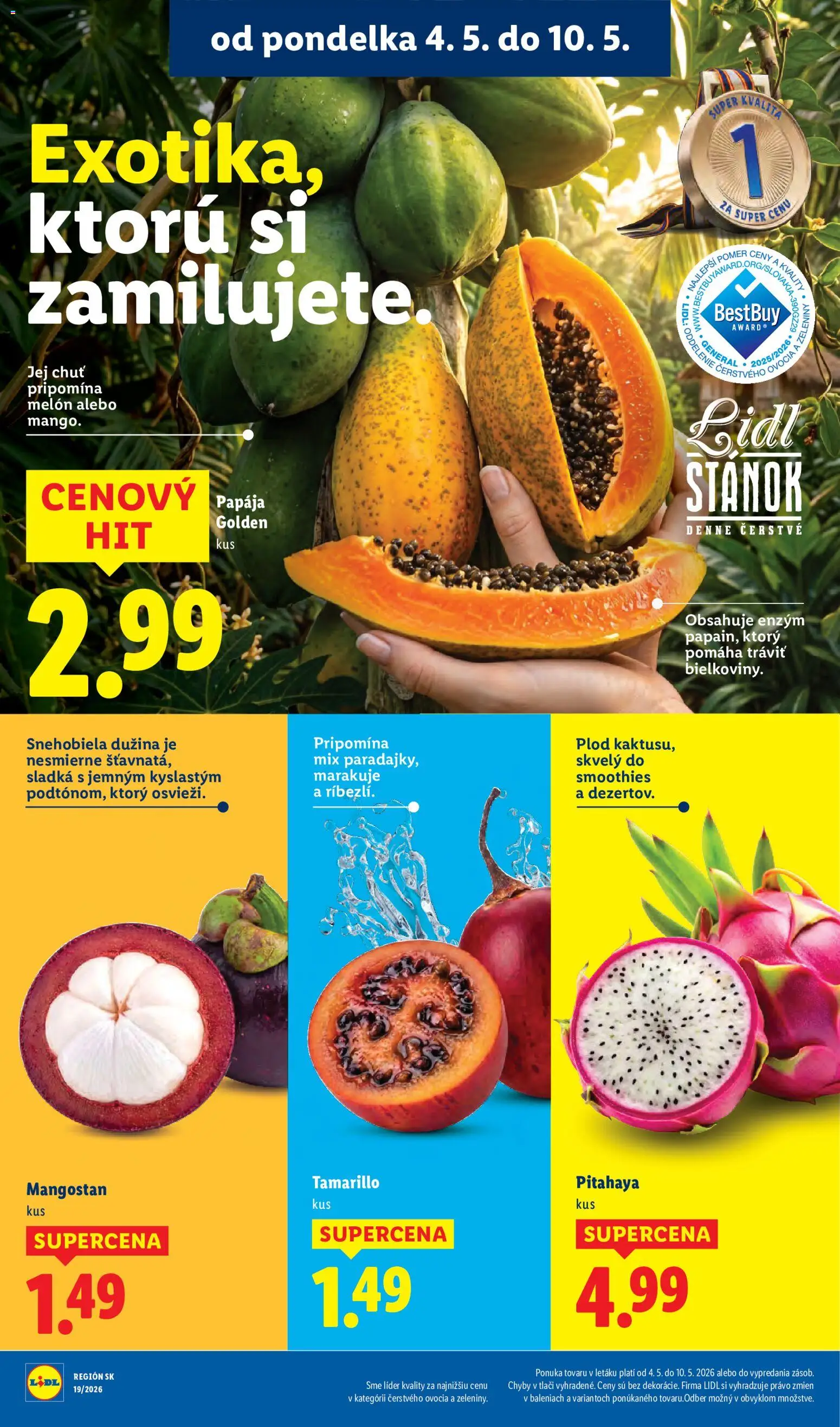 Nové Lidl akcie – leták je platný od 04.05.2026 | Strana: 6 | Produkty: PC, Melón