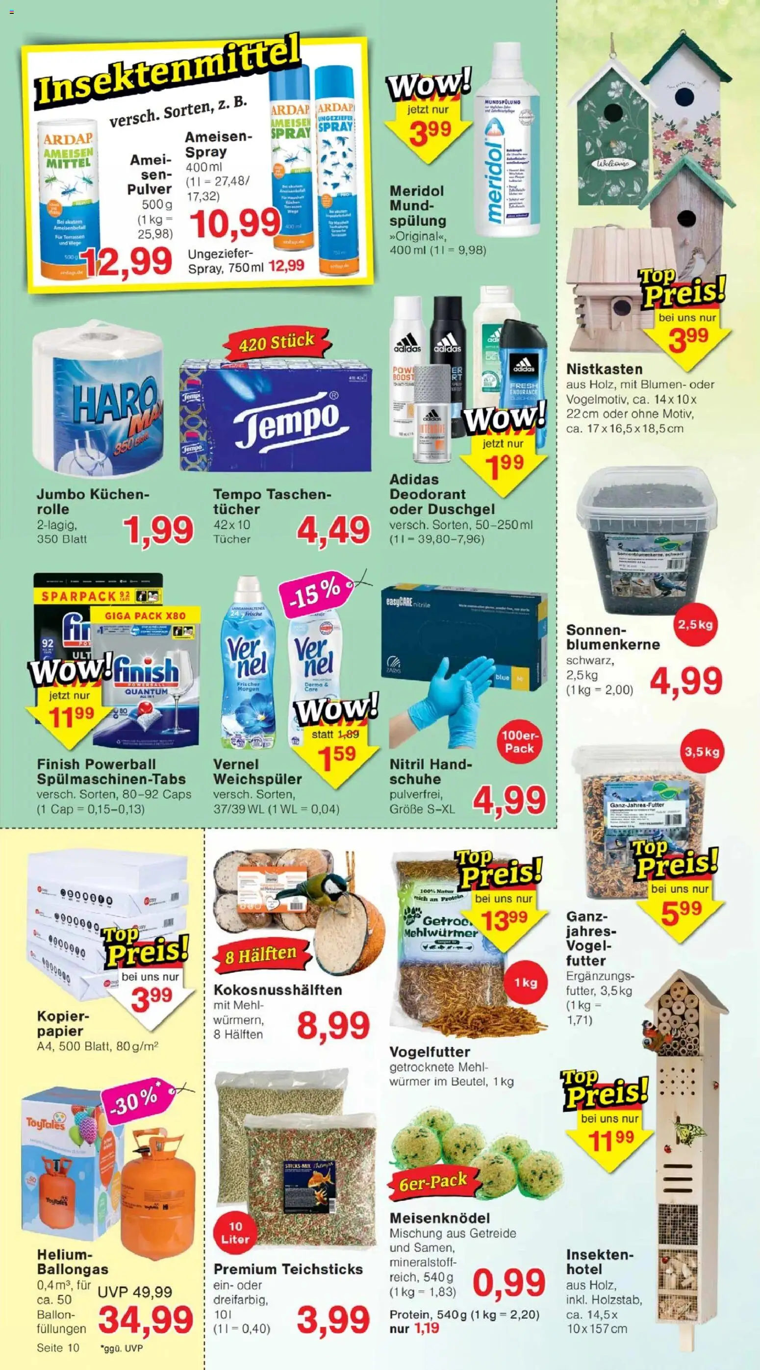 Jawoll Prospekt – gültig ab 27.04.2026 | Seite: 14 | Produkte: Blumen, Duschgel, Spülmaschinentabs, Getreide