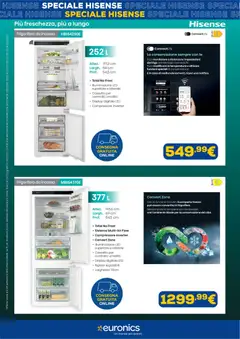 Anteprima del volantino Euronics volantino Hisense valido a partire dal 24/09/2026 | Pagina: 2 | Prodotti: Monitor, Compressore, Frigorifero, Illuminazione