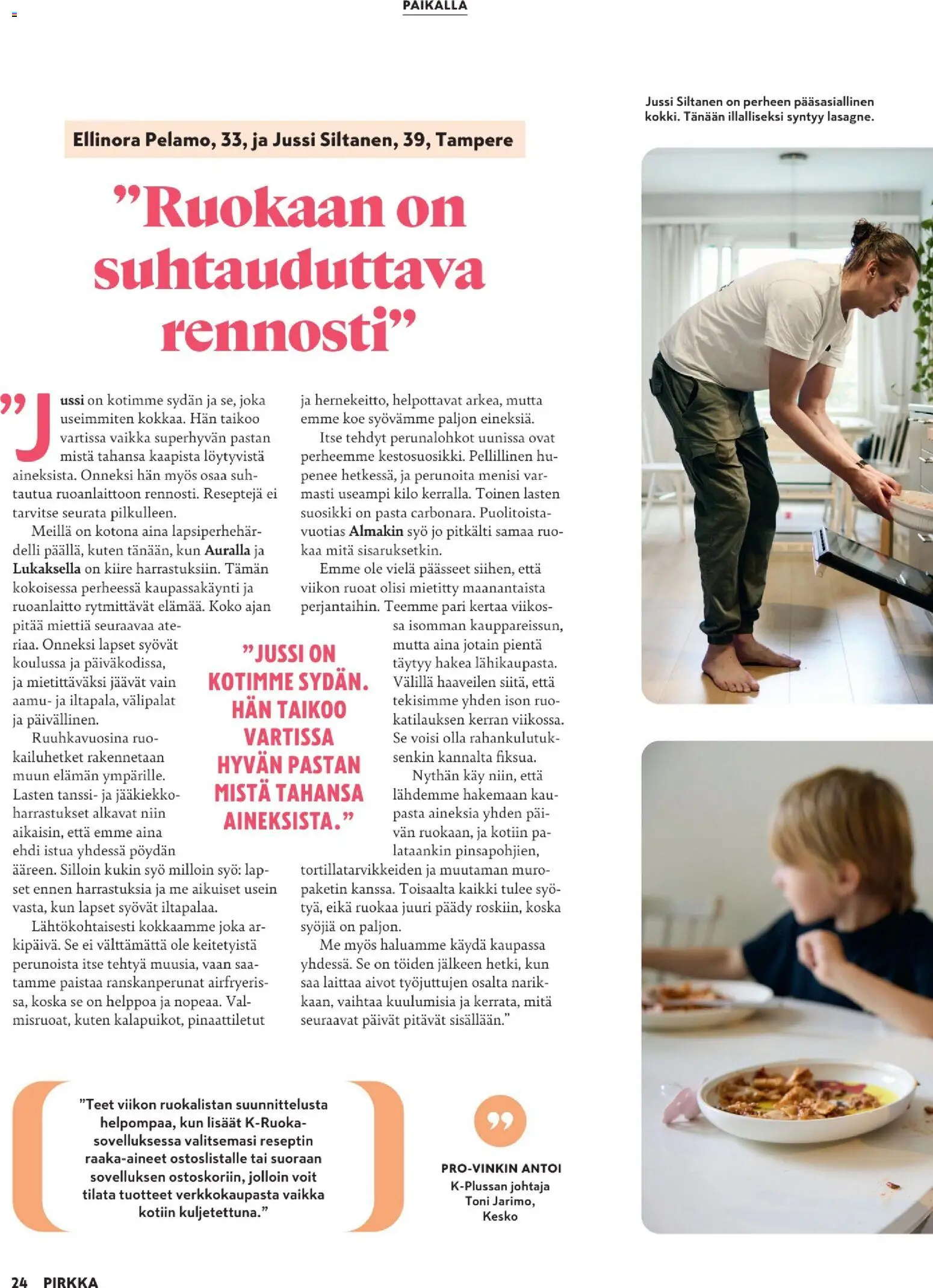 K-Market - Pirkka – voimassa 30/09/2026 alkaen | Sivu: 24 | Tuotteet: Ranskanperunat, Pasta