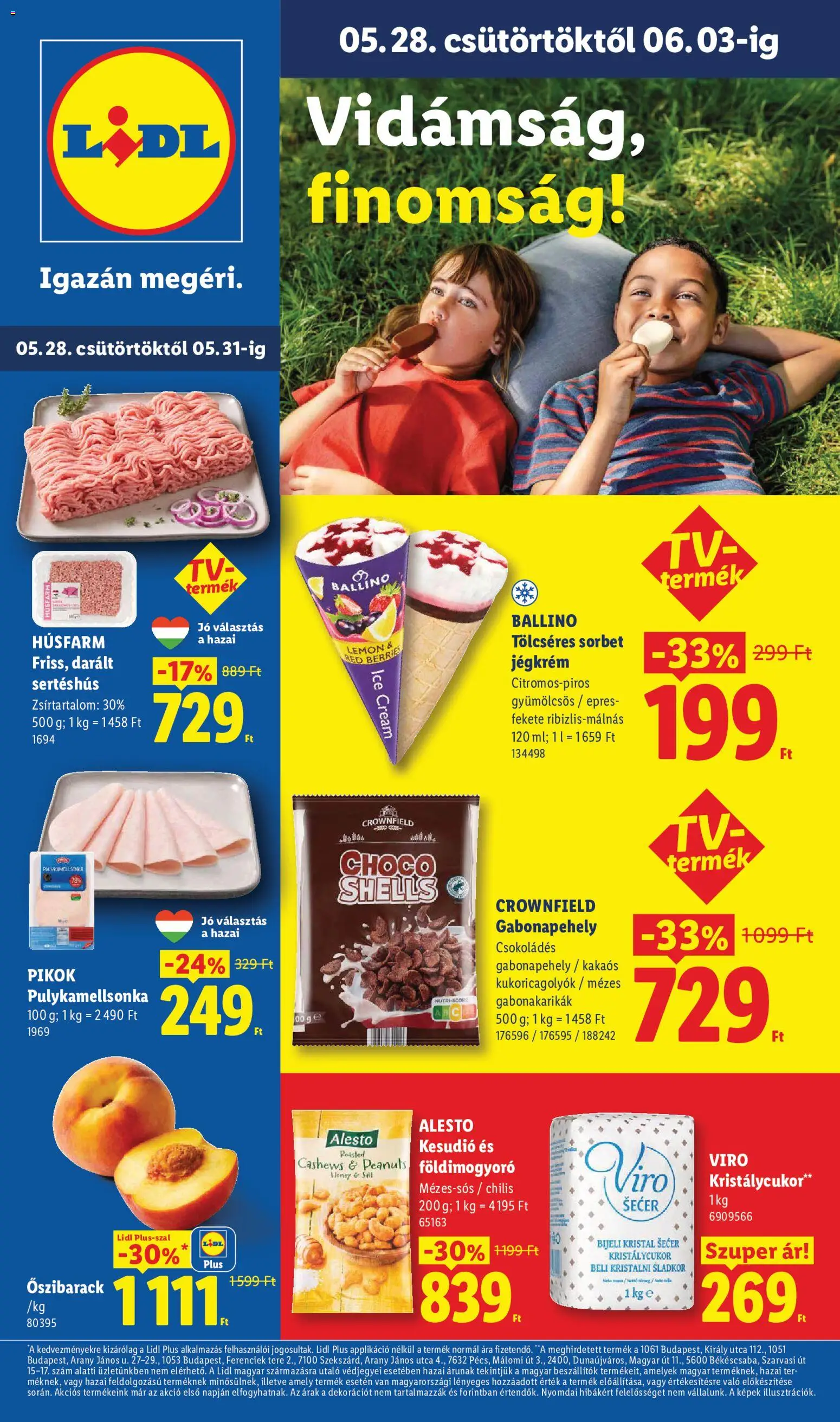 Lidl akciós ujság - amely érvényes a következő dátumtól: 28.05.2026 | Oldal: 1