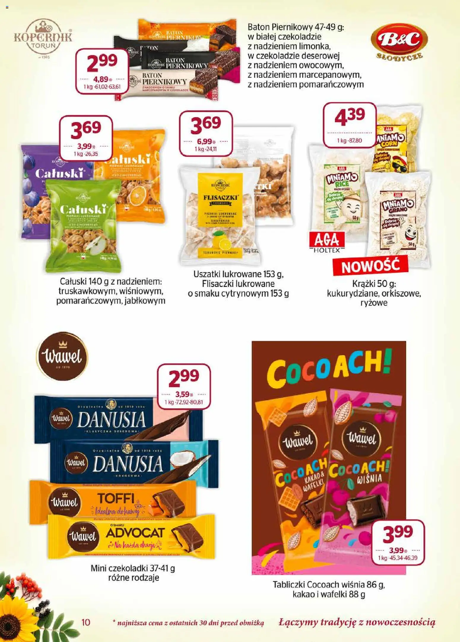 Społem gazetka od 01.09.2026 | Strona: 10 | Produkty: Czekoladki, Kakao, Baton, Wafelki