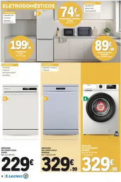 Pré-visualização E.Leclerc - Folheto Não Alimentar válido de 13/08/2026 | Página: 8 | Produtos: Forno, Forno elétrico, Máquina de lavar roupa, Microondas