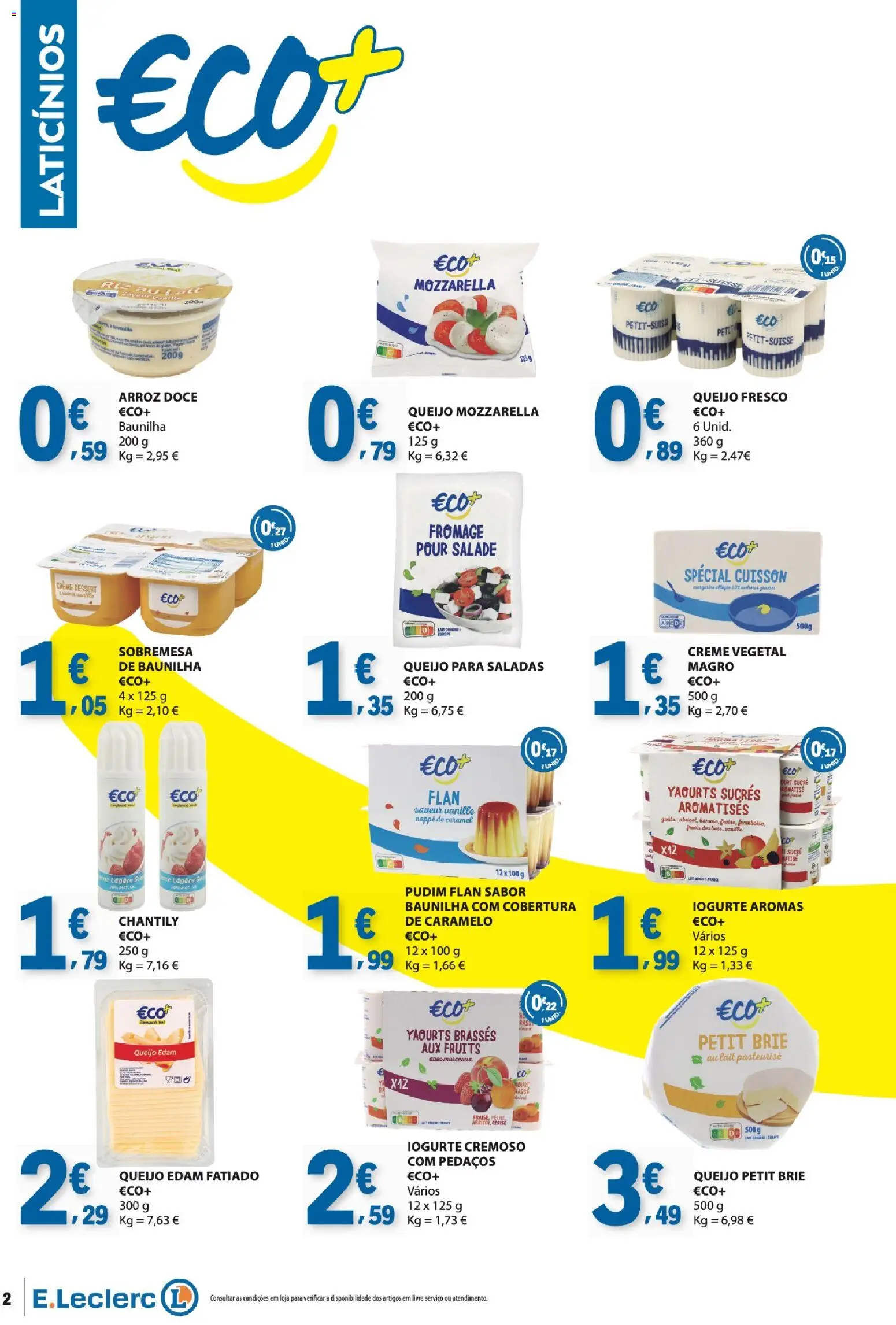 E.Leclerc - Folheto Especial Eco e Marca Guia │ válido de 08/09/2026 | Página: 2 | Produtos: Creme vegetal, Saladas, Arroz, Creme