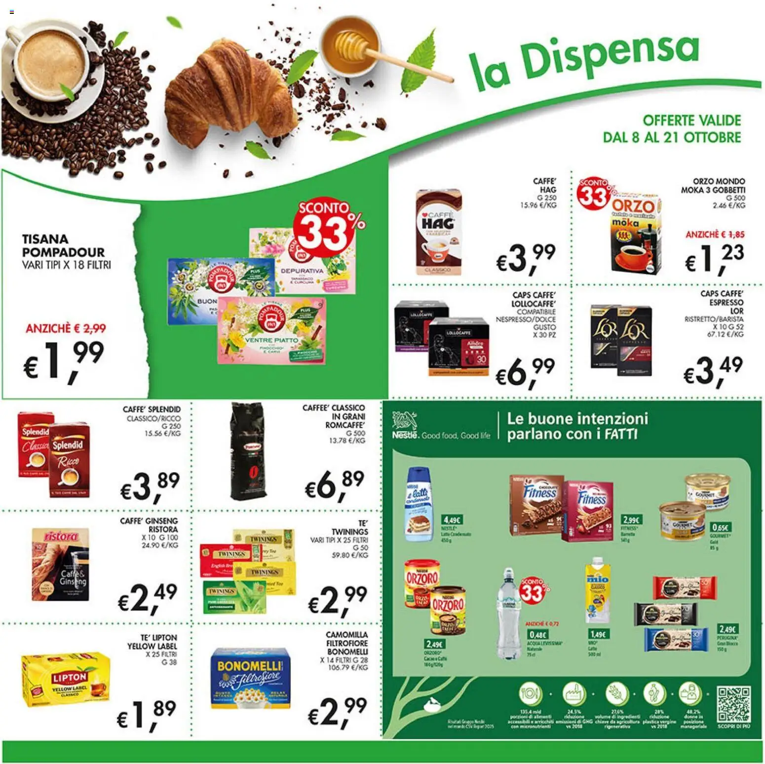 Volantino Coal del 08/10/2026 | Pagina: 18 | Prodotti: Tisana, Ingredienti, Piatto