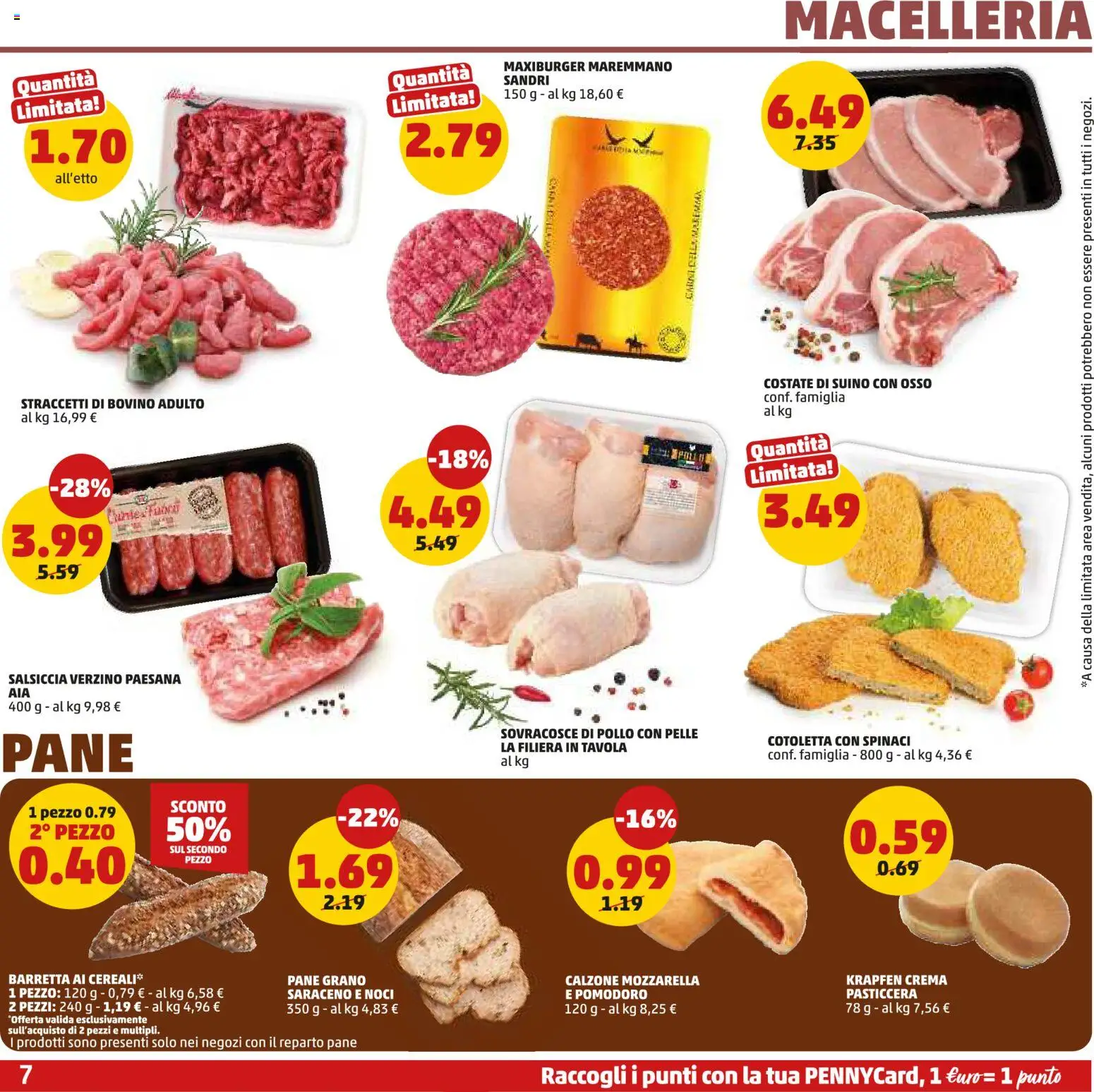 Volantino PENNY del 07.05.2026 | Pagina: 7 | Prodotti: Crema, Pollo, Mozzarella, Barretta