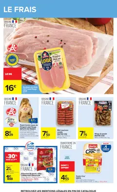 Carrefour - Prévisualisation de Carrefour catalogue valide à partir de 24/08/2026 | Page: 35 | Produits: Sandwich, Saucisses, Dinde, Coq