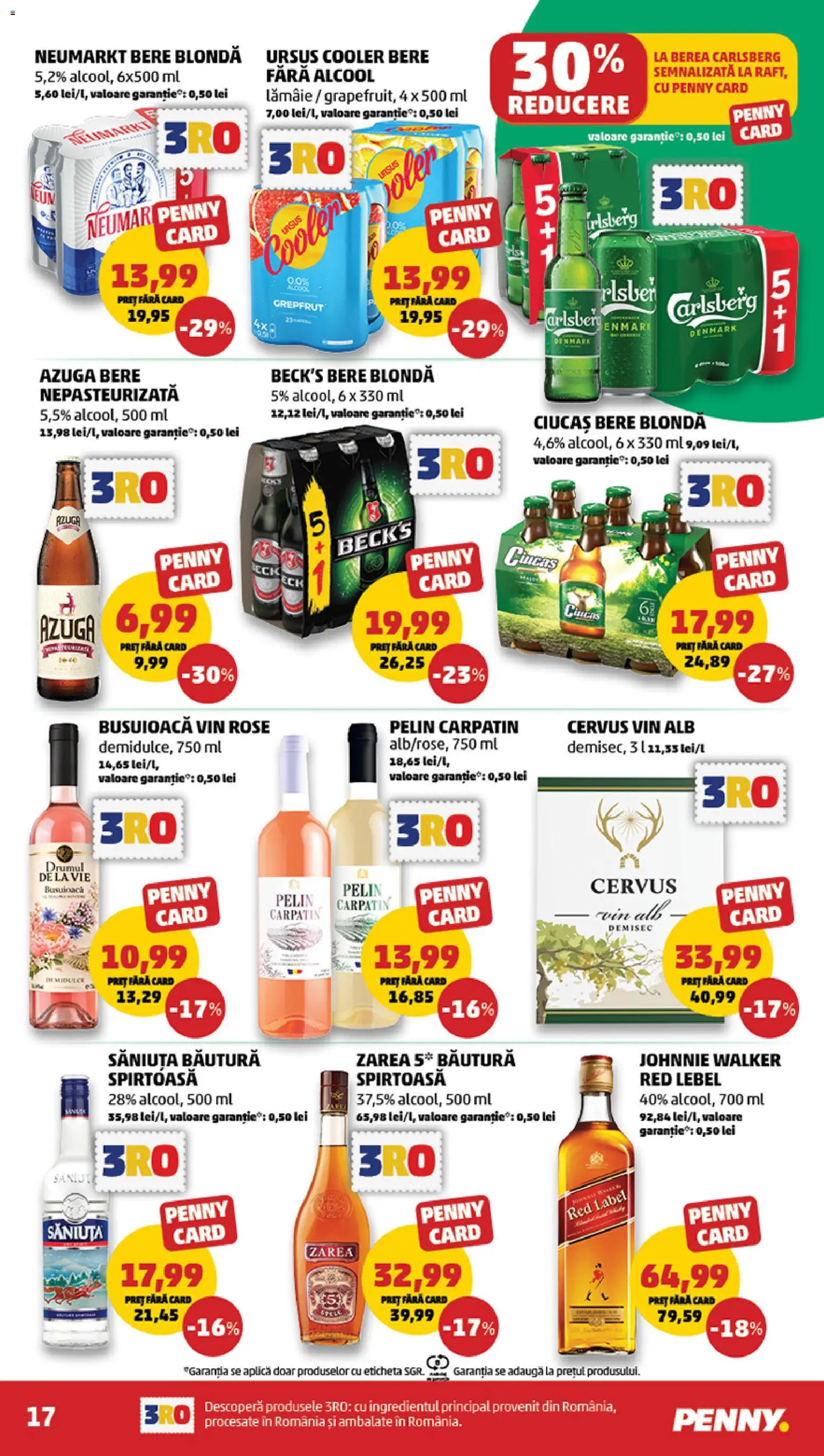 Noul catalog PENNY – valabil de la 22.07.2026 | Pagină: 17 | Produse: Bere fara alcool, Aplică, Cooler, Whiskey