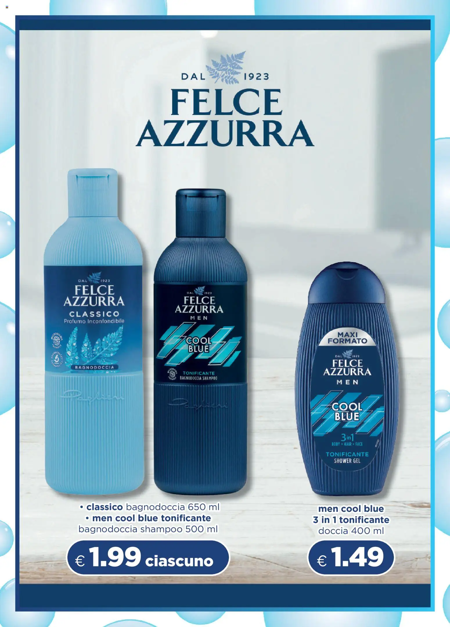 Volantino Acqua e Sapone del 19/07/2026 | Pagina: 9 | Prodotti: Shampoo, Doccia, Profumo