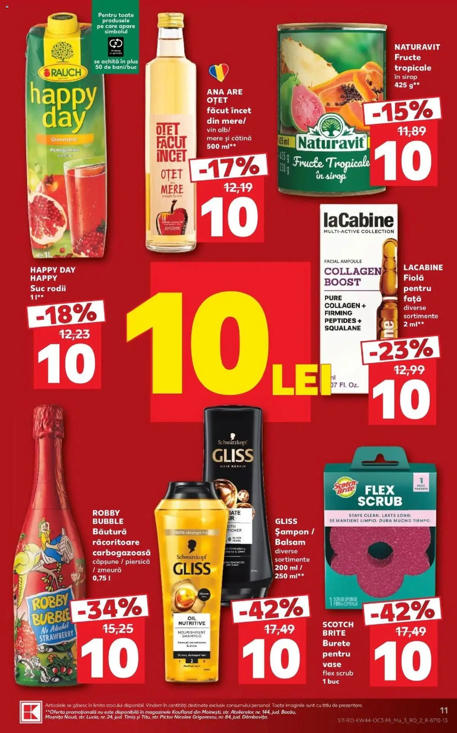Kaufland Sovata 28.10.2026 - Revista si Oferta | Pagină: 11 | Produse: Piersică, Vase, Balsam, Oțet
