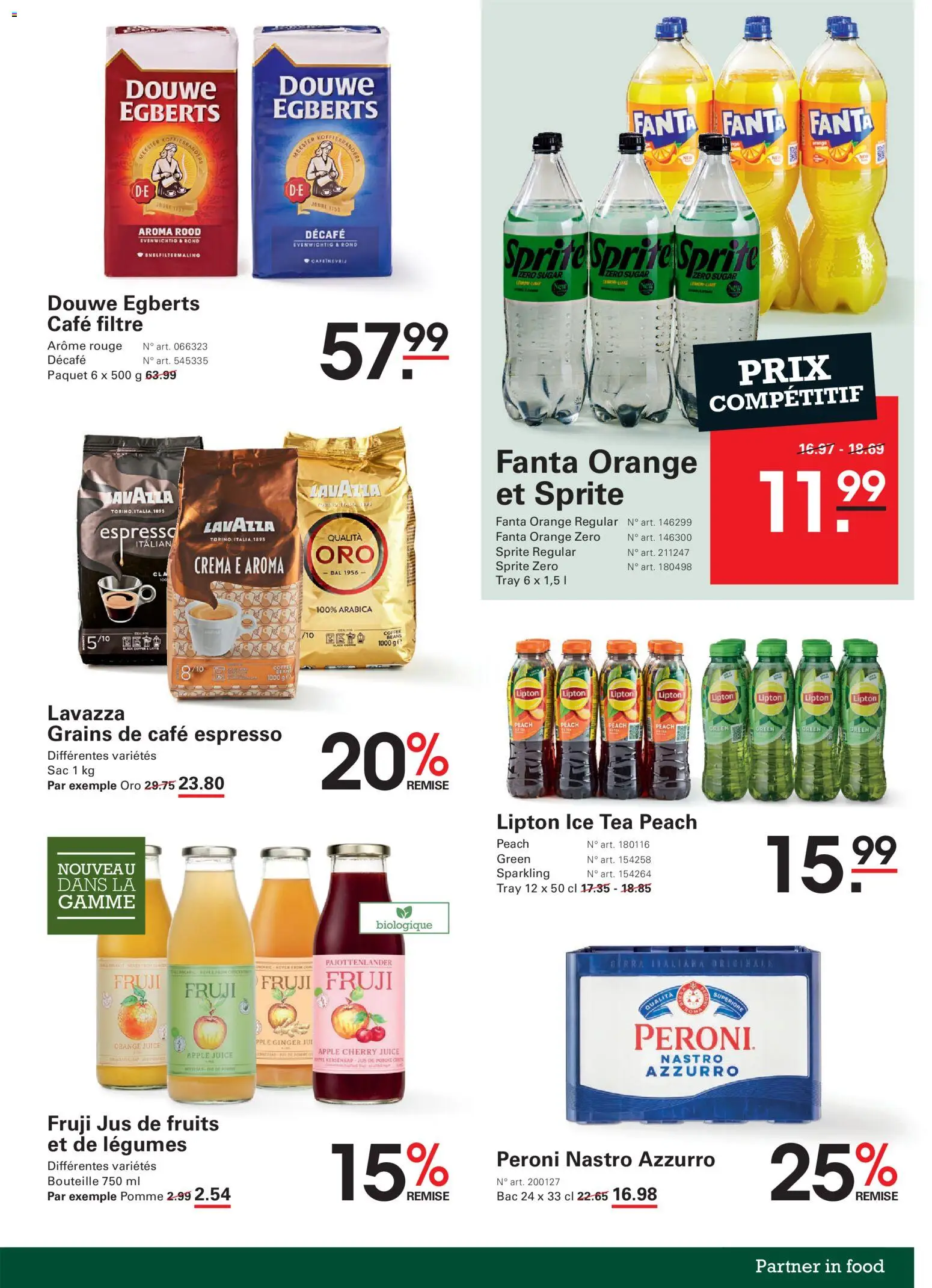 {H1} | Pagina: 19 | Producten: Fanta, Sprite, Lavazza, La