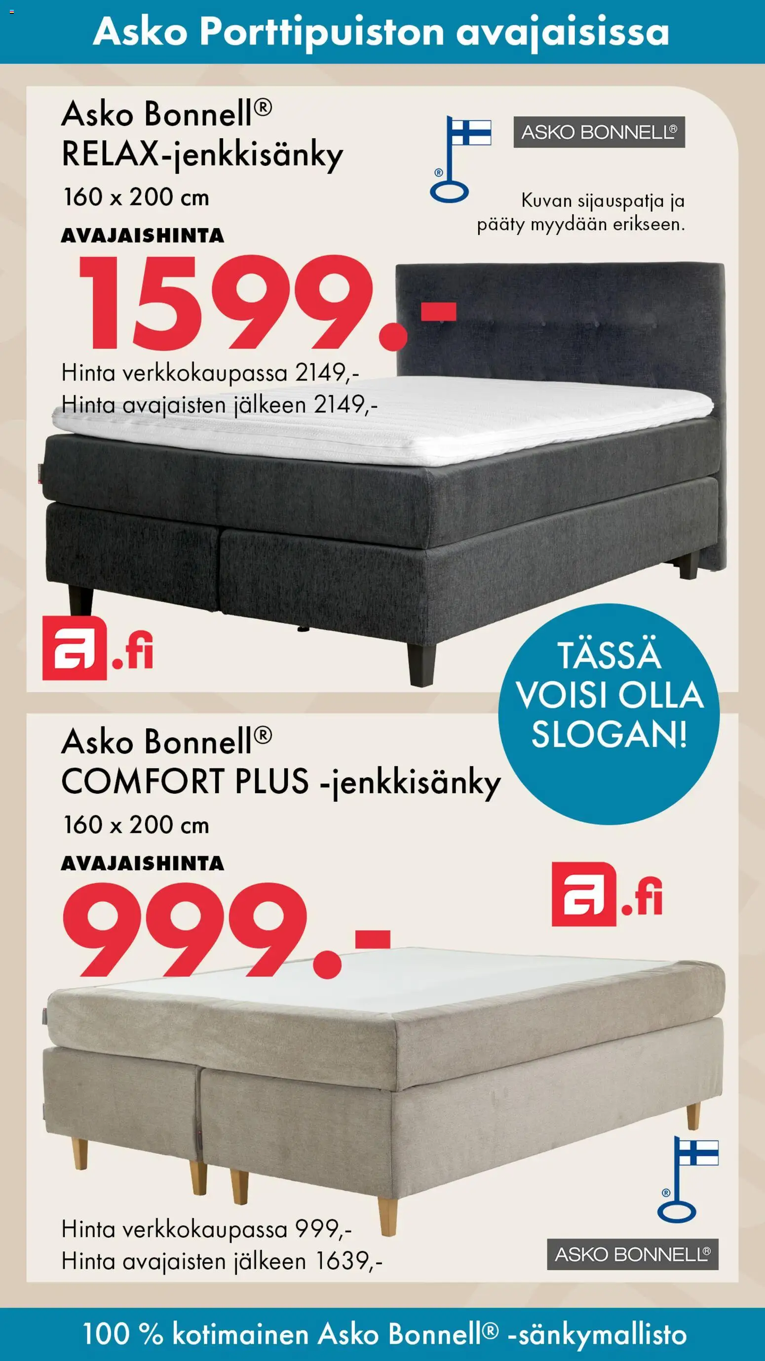 Asko tarjoukset Porttipuisto – voimassa 25/09/2026 alkaen | Sivu: 3 | Tuotteet: Jenkkisänky