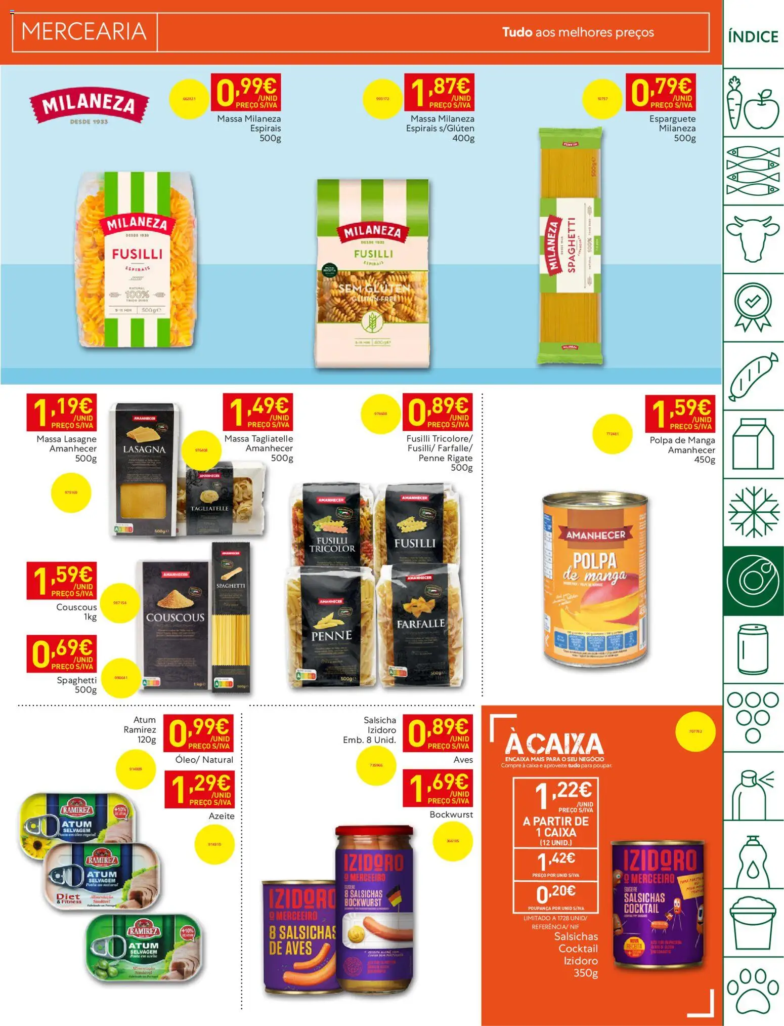 Recheio folheto Madeira │ válido de 16.06.2026 | Página: 19 | Produtos: Azeite, Milaneza, Massa, Massa milaneza