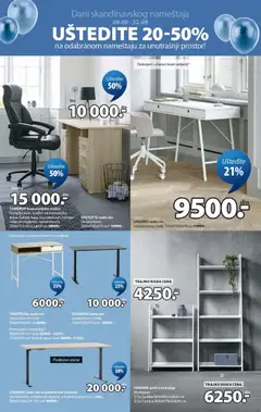 Jysk - Katalog - pregled Jysk kataloga - važi od 09.10.2026 | Strana: 18 | Proizvode: Polica, Radni sto, Knjige, Kancelarijska stolica
